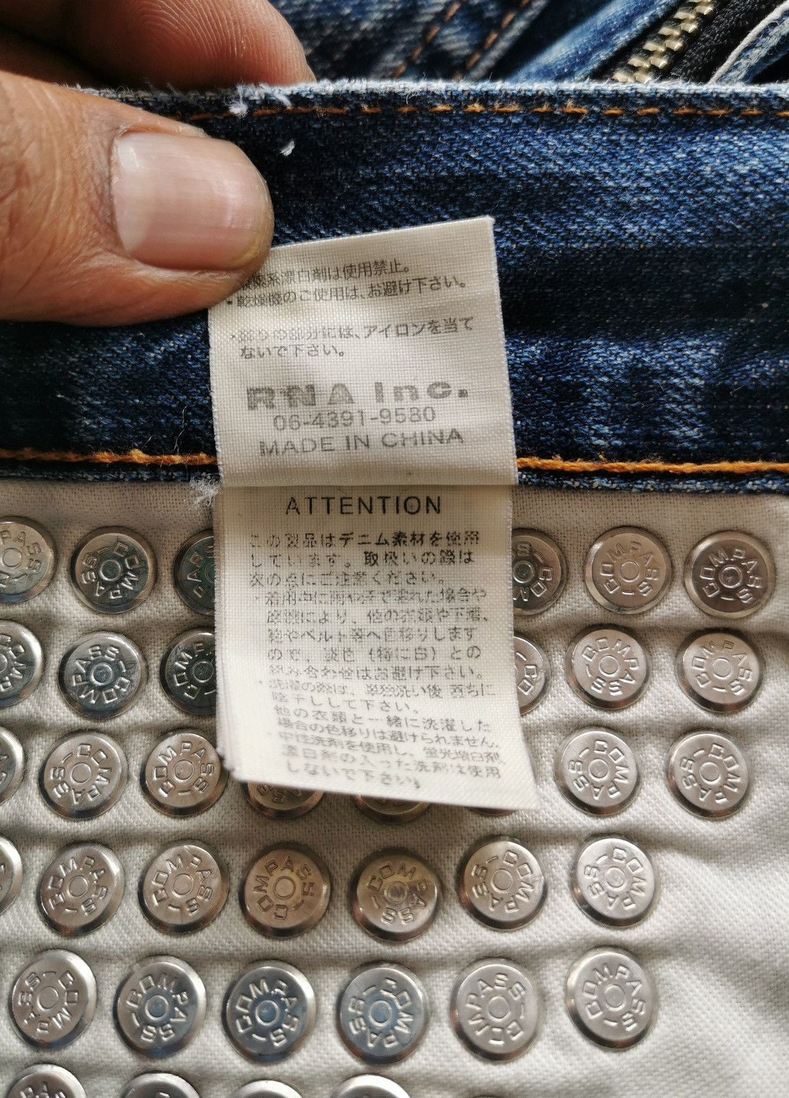 Seditionaries Punk Studded Zipper RNA Japan 3Q Short Jeans Size US 31 - 13 Thumbnail