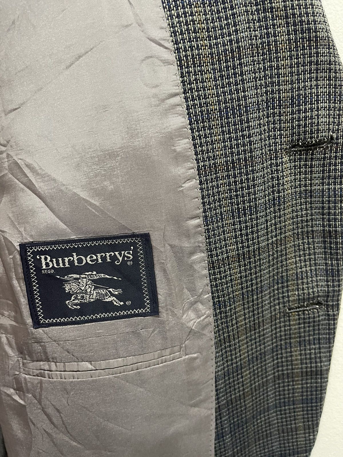 Burberry Prorsum Luxury Vintage BURBERRYS SILK Tartan Coat Size 38R - 5 Thumbnail