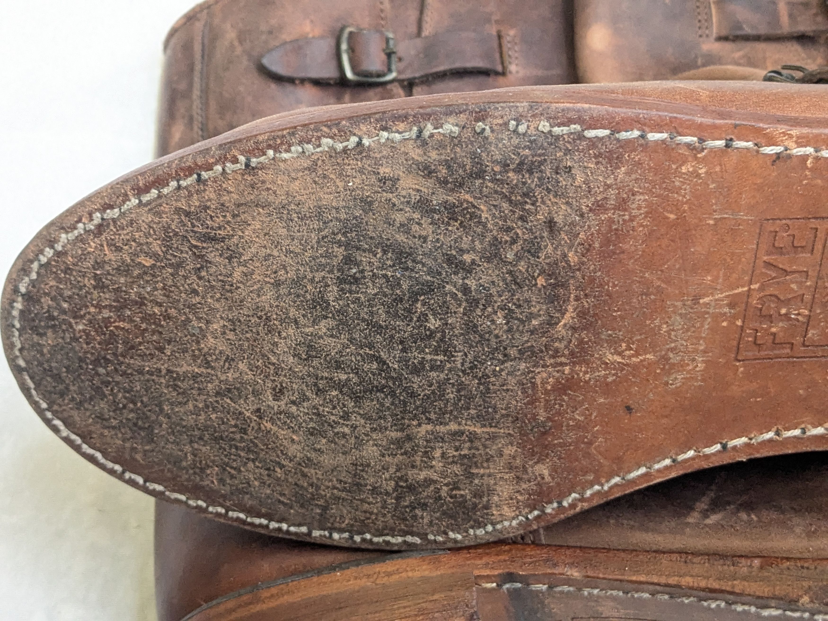 Frye Frye Engineer Boots Brown 12 D Leather Buckle Size US 12 / EU 45 - 16 Thumbnail