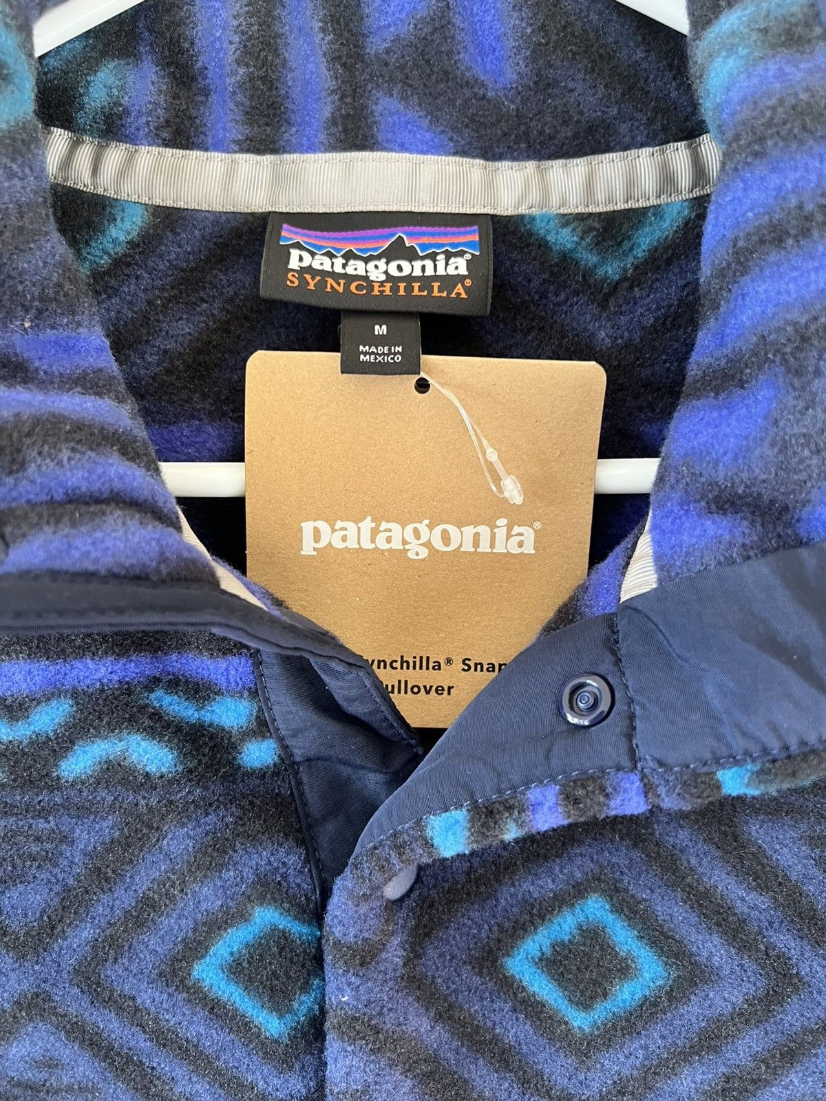 Patagonia NWT Patagonia Synchilla Snap-T Fleece Mens Med Aztec Diamond Size US M / EU 48-50 / 2 - 3 Thumbnail