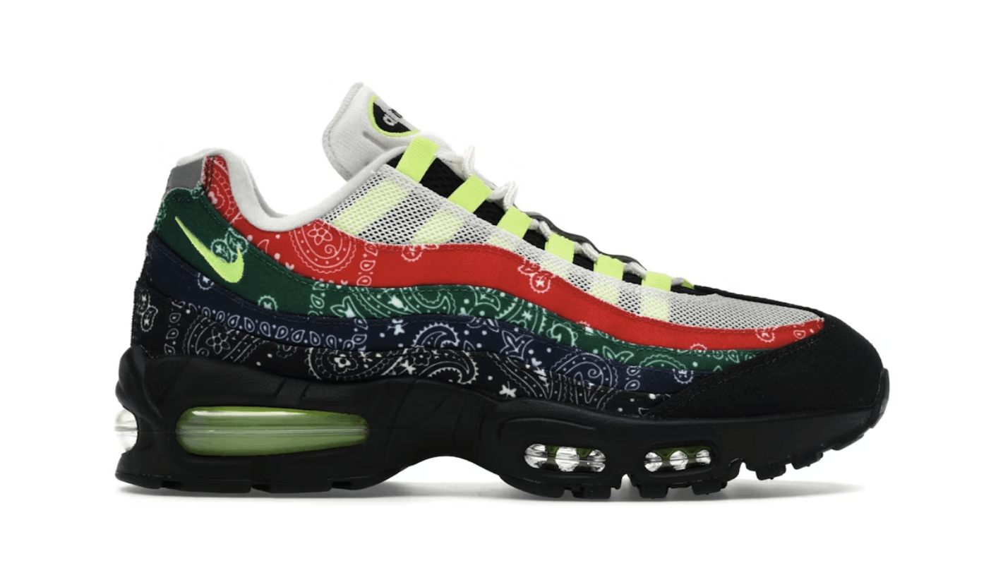 Nike Air Max 95 OG Big Bubble Neon Paisley Bandana Size US 11 / EU 44 - 1 Preview