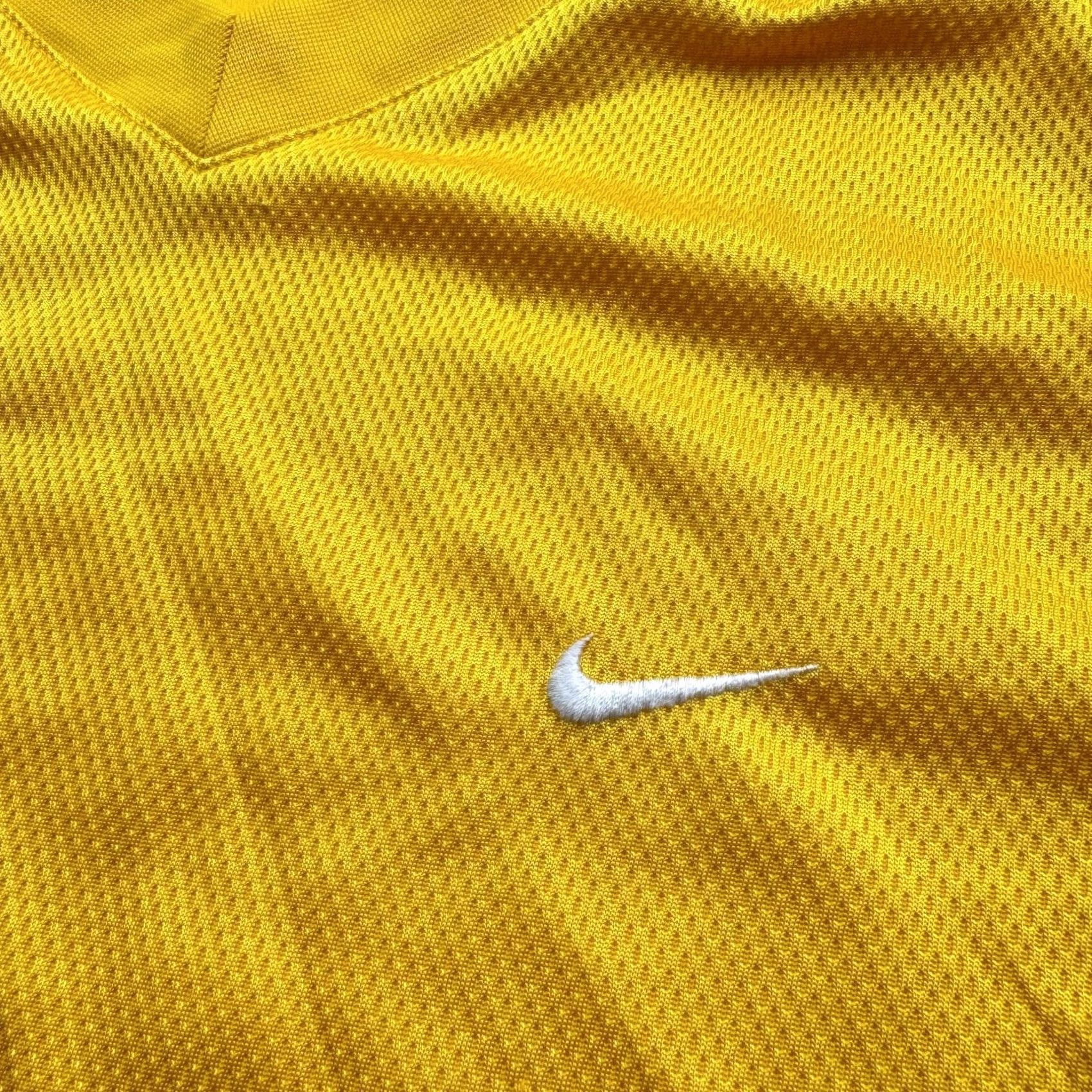 Nike VINTAGE Nike Sportswear Y2K Mens Medium Gray Tag Yellow Athletic Shirt Jersey Mens Size US M / EU 48-50 / 2 - 2 Thumbnail