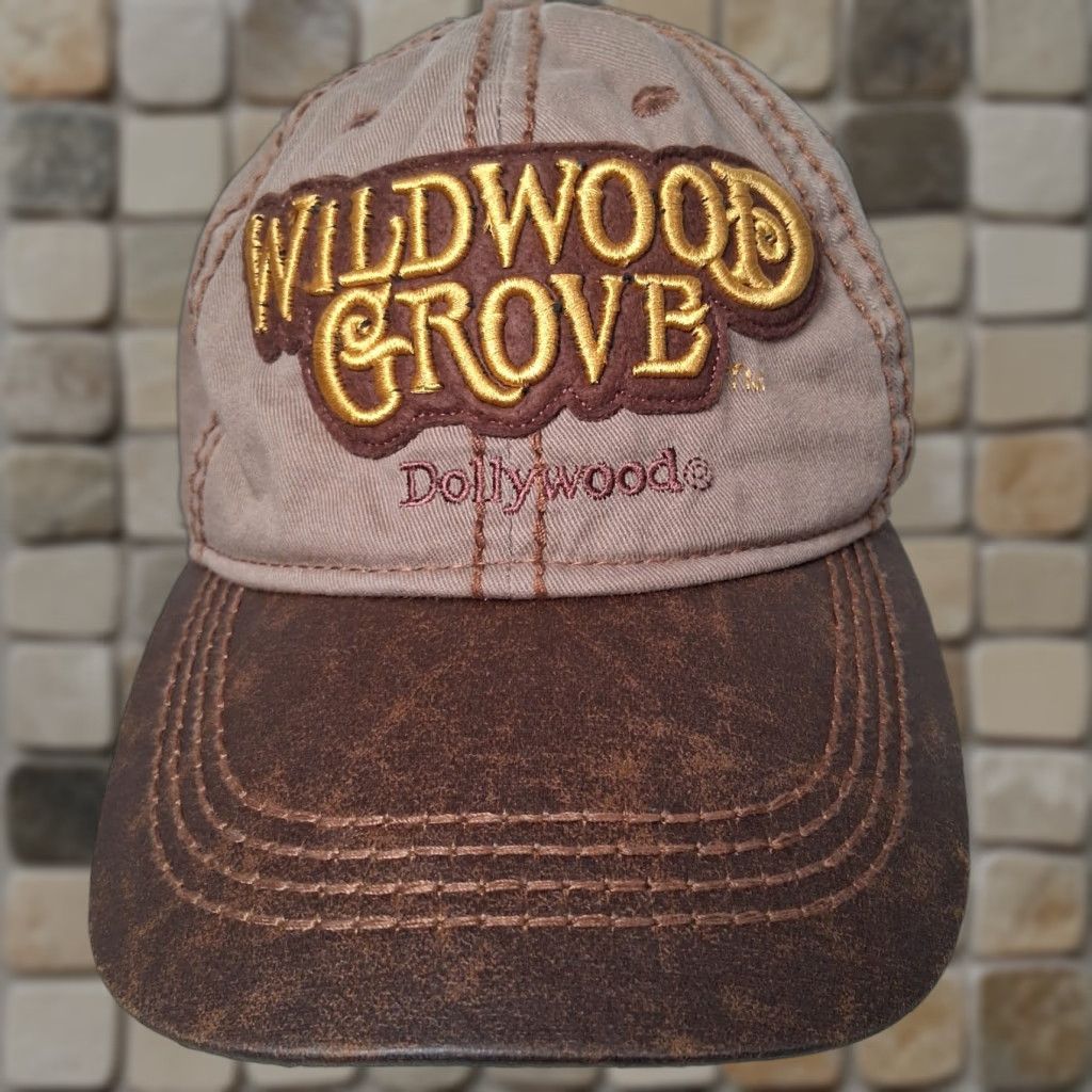Vintage Dollywood Amusement Park Wildwood Grove Cap Hat Brown Tennessee Strap Back Size US M / EU 48-50 / 2 - 1 Thumbnail