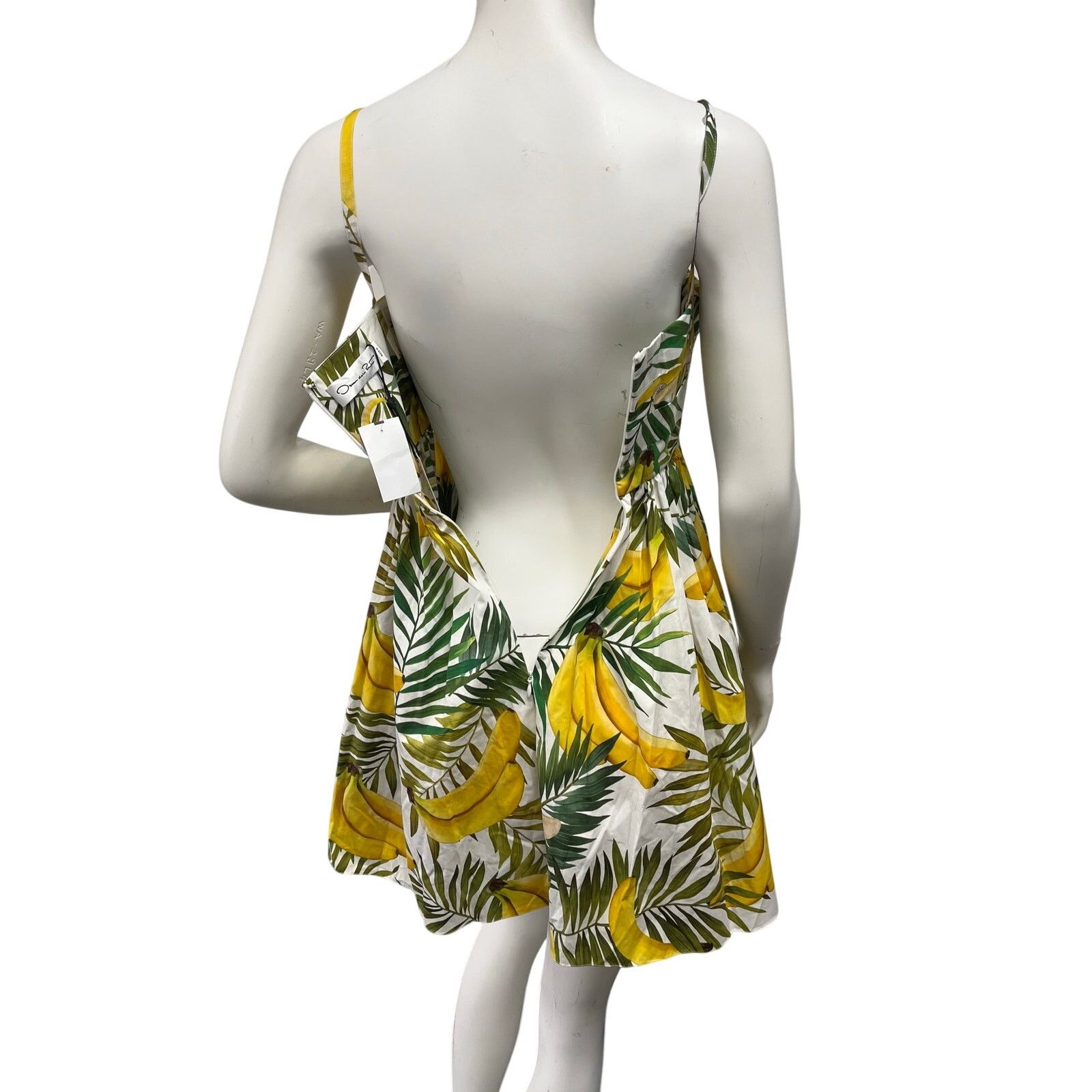 Oscar De La Renta NWT Oscar de la Renta Banana Print Mini Dress $1990 Retail Size S / US 4 / IT 40 - 3 Thumbnail