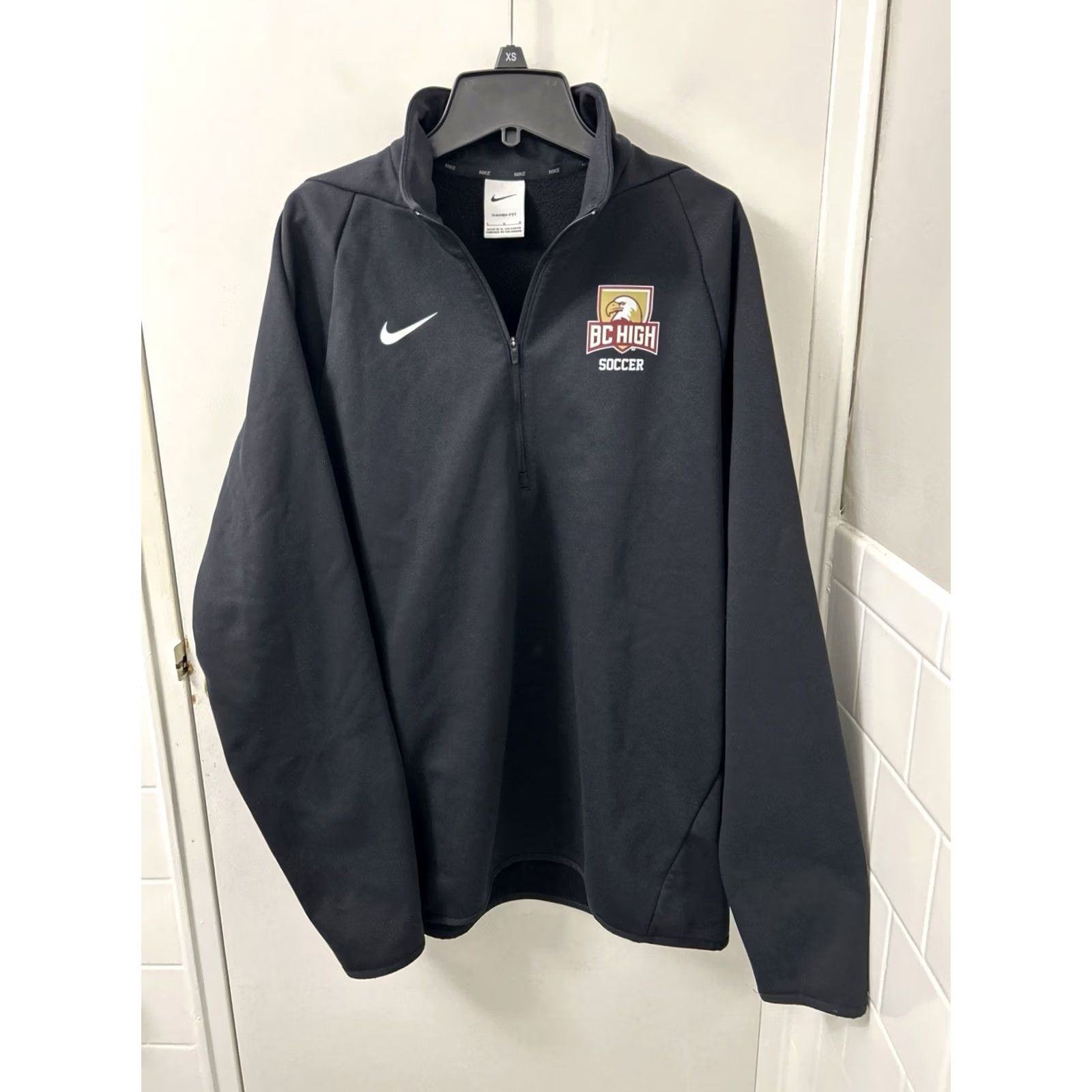 Nike Nike 1/4 Zip Mens Large Black Therma-FIT Jacket L/S CN9492-010 Size US L / EU 52-54 / 3 - 2 Thumbnail