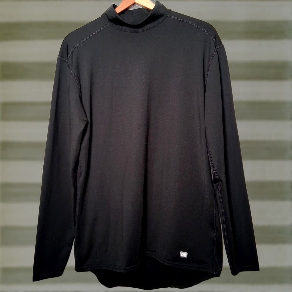 Vintage Polarmax Acclimate Dry Long Sleeve Base Layer Shirt XL Black Mock Neck Technical Moisture Wicking Size US XL / EU 56 / 4 - 1 Thumbnail