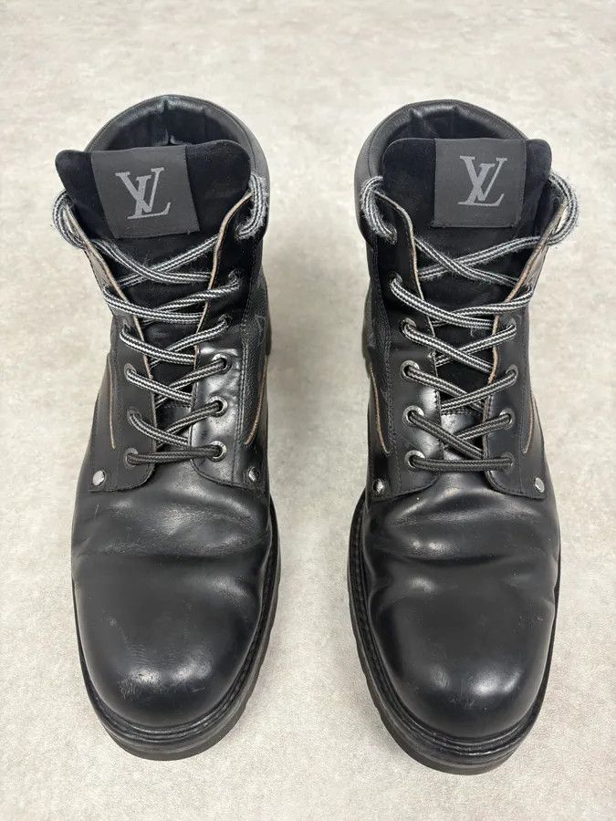 Louis Vuitton Louis Vuitton Oberkampf Black Leather Boots Size US 11.5 / EU 44-45 - 2 Thumbnail