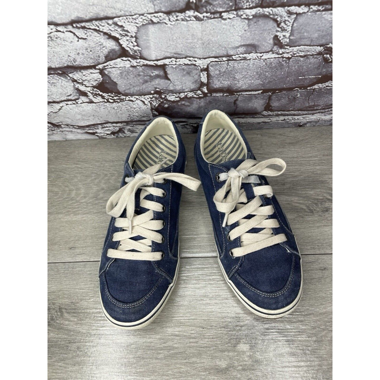 Other Taos Star Blue Denim Casual Comfort Lace Up Sneakers Shoes W Size US 8.5 / IT 38.5 - 17 Thumbnail