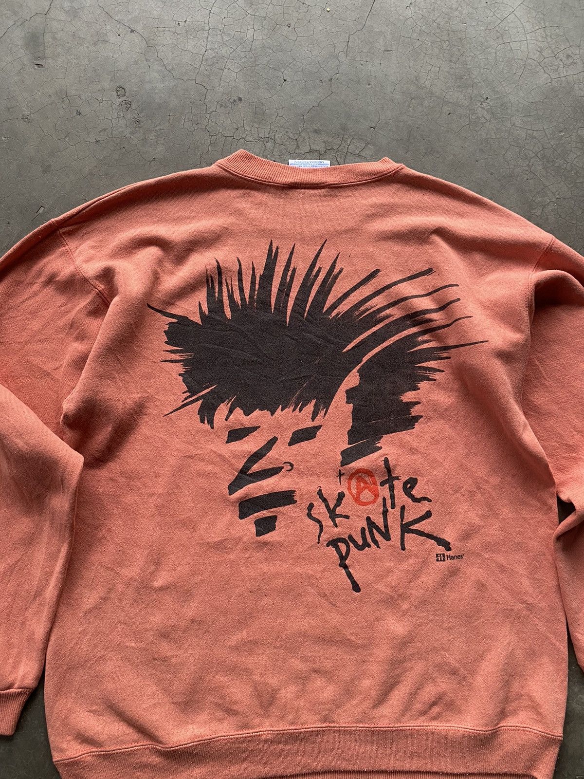 Vintage Vintage 80’s Hanes Skate Punk Size US M / EU 48-50 / 2 - 2 Thumbnail