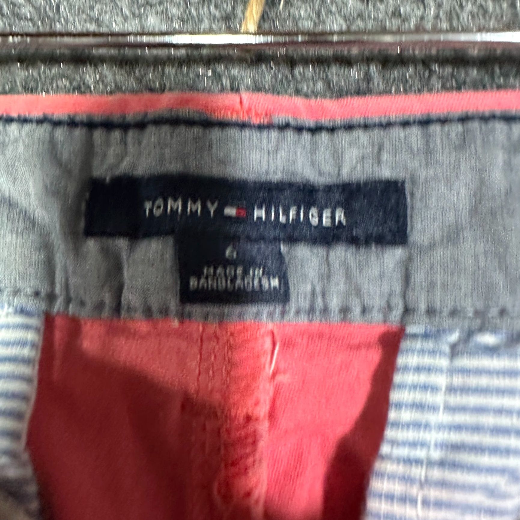 Tommy Hilfiger Tommy Hilfiger Pants Womens 6 Pink Cotton Stretch Slim Ankle Chino Pockets Size 28" / US 6 / IT 42 - 4 Thumbnail