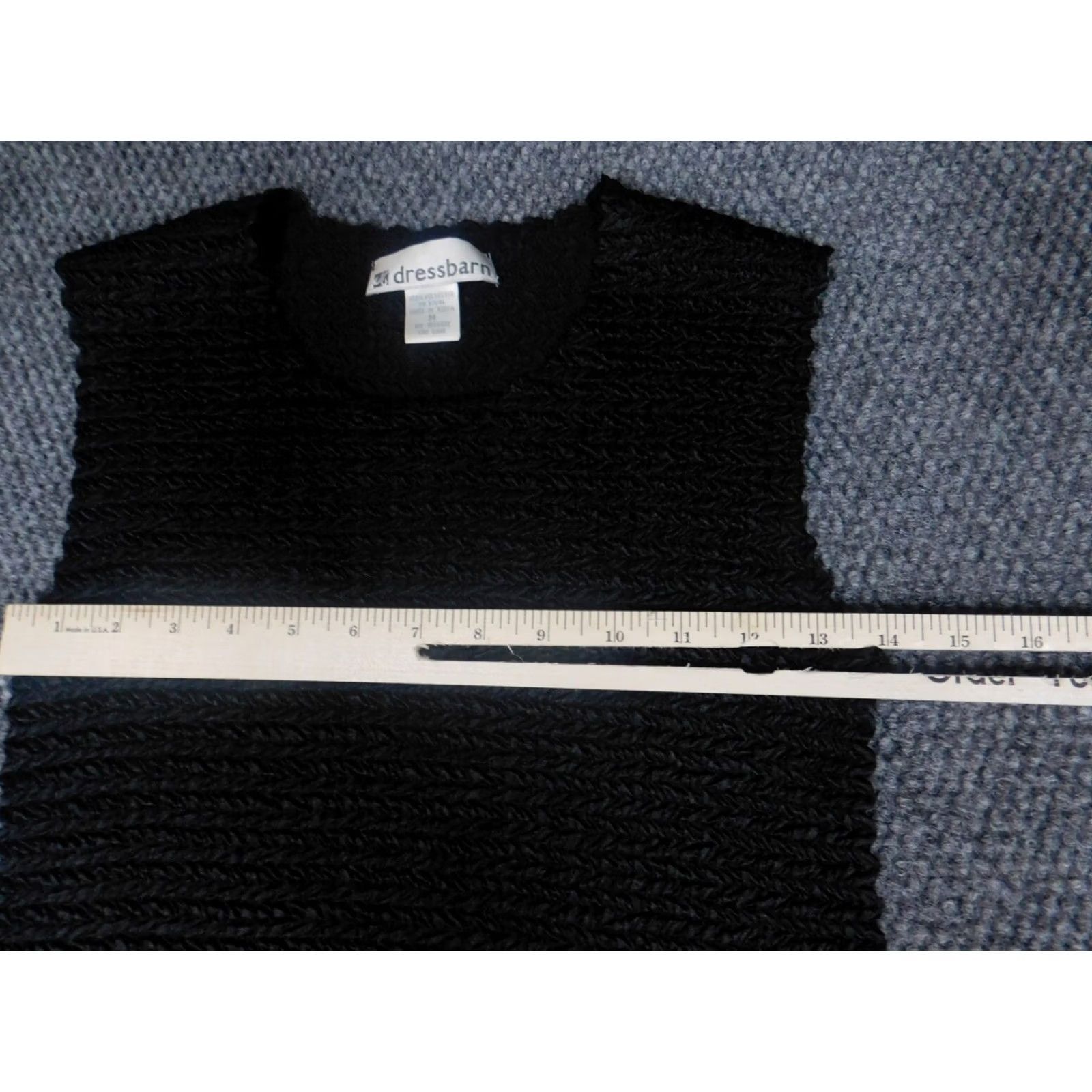 Vintage Dressbarn Blouse Women M Black Stretch Sleeveless Collared Pullover Casual Size M / US 6-8 / IT 42-44 - 4 Thumbnail
