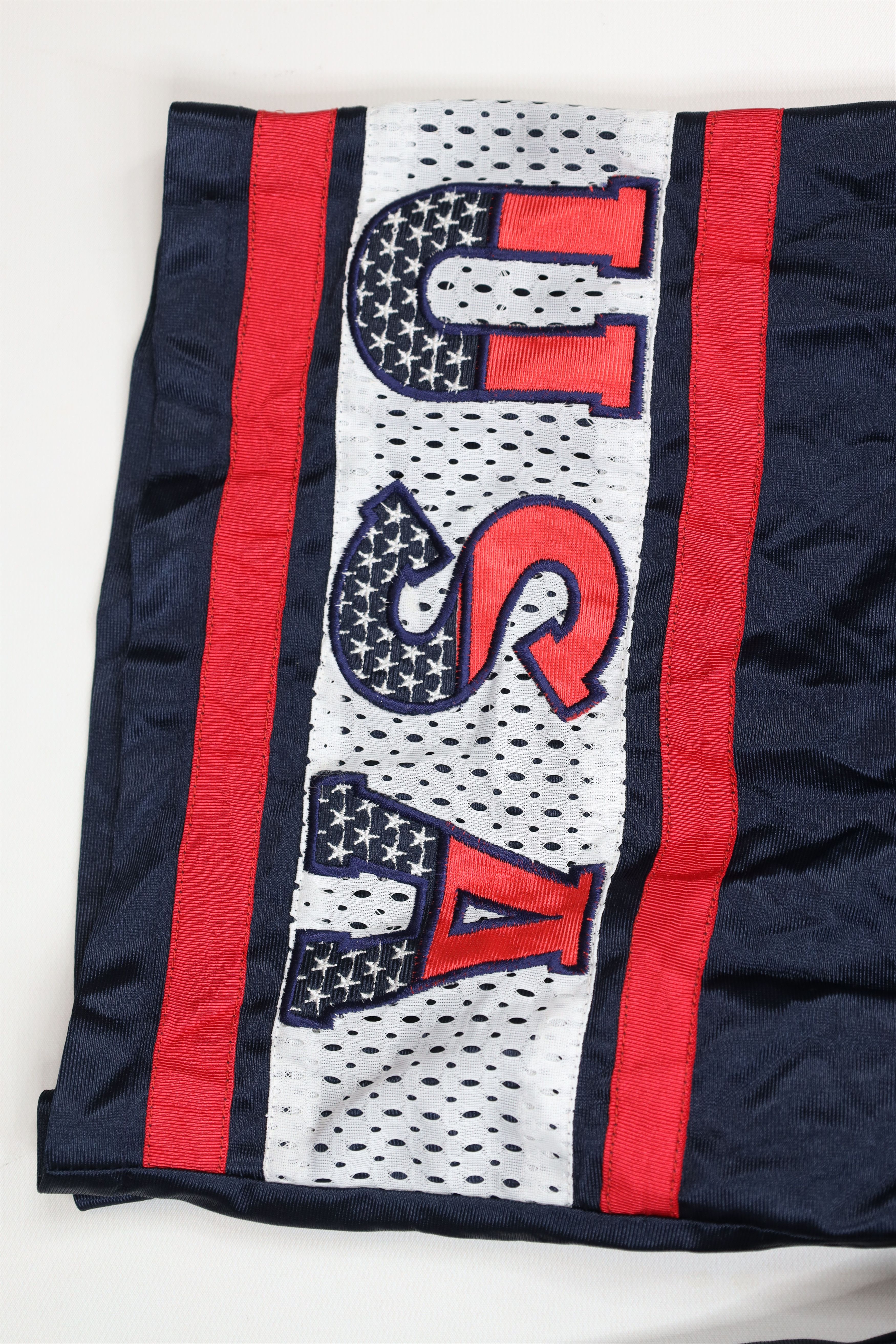 Vintage Vintage 90s Streetwear USA Olympics Basketball Shorts Blue Size US 36 / EU 52 - 5 Thumbnail