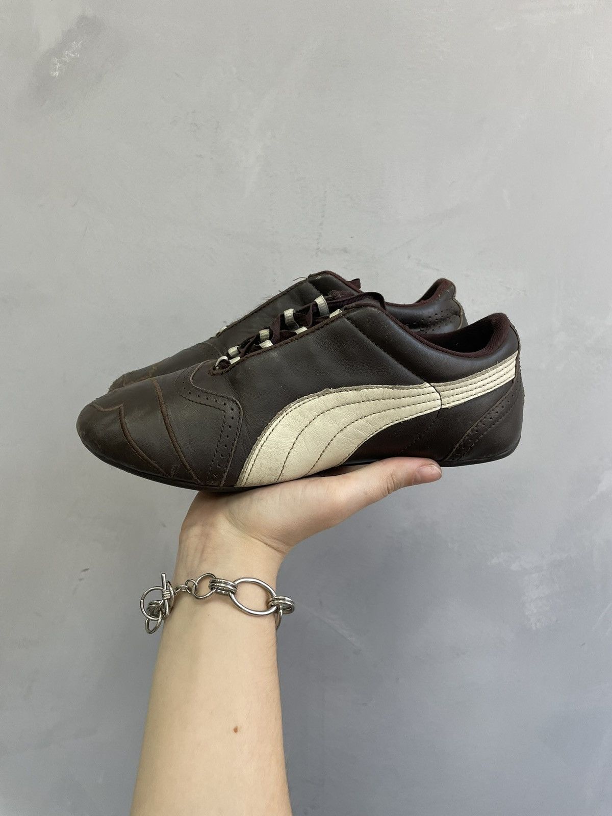 Puma hype brown leather mostro bubble puma speed cat shoes Size US 6 / IT 36 - 14 Thumbnail