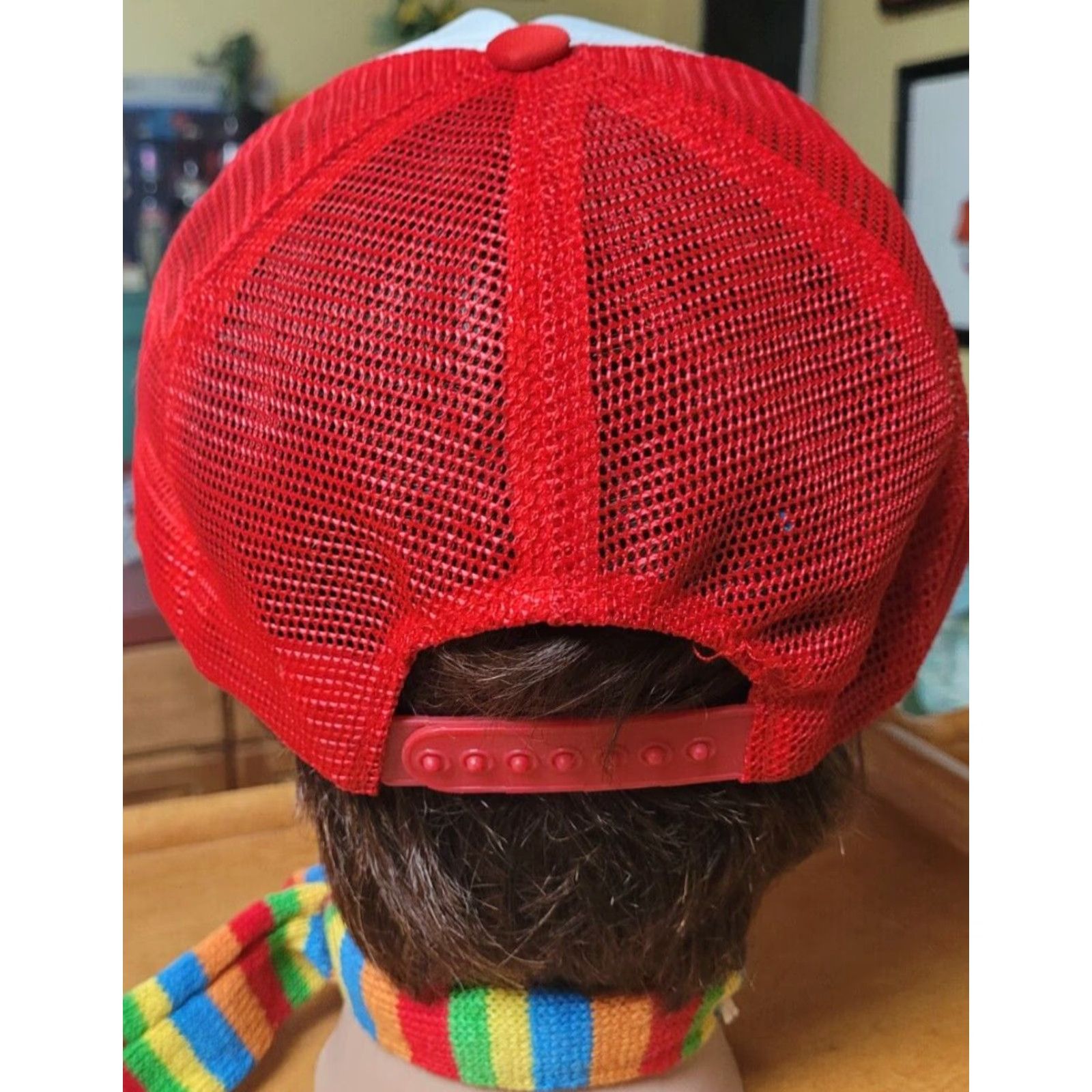 Vintage VTG Sea World Shamu Logo Foam Trucker Cap Hat Snapback Men Adjustable Red 80s 90s Animals Nautical Outdoor Sea World Hat Cap Size ONE SIZE - 2 Thumbnail