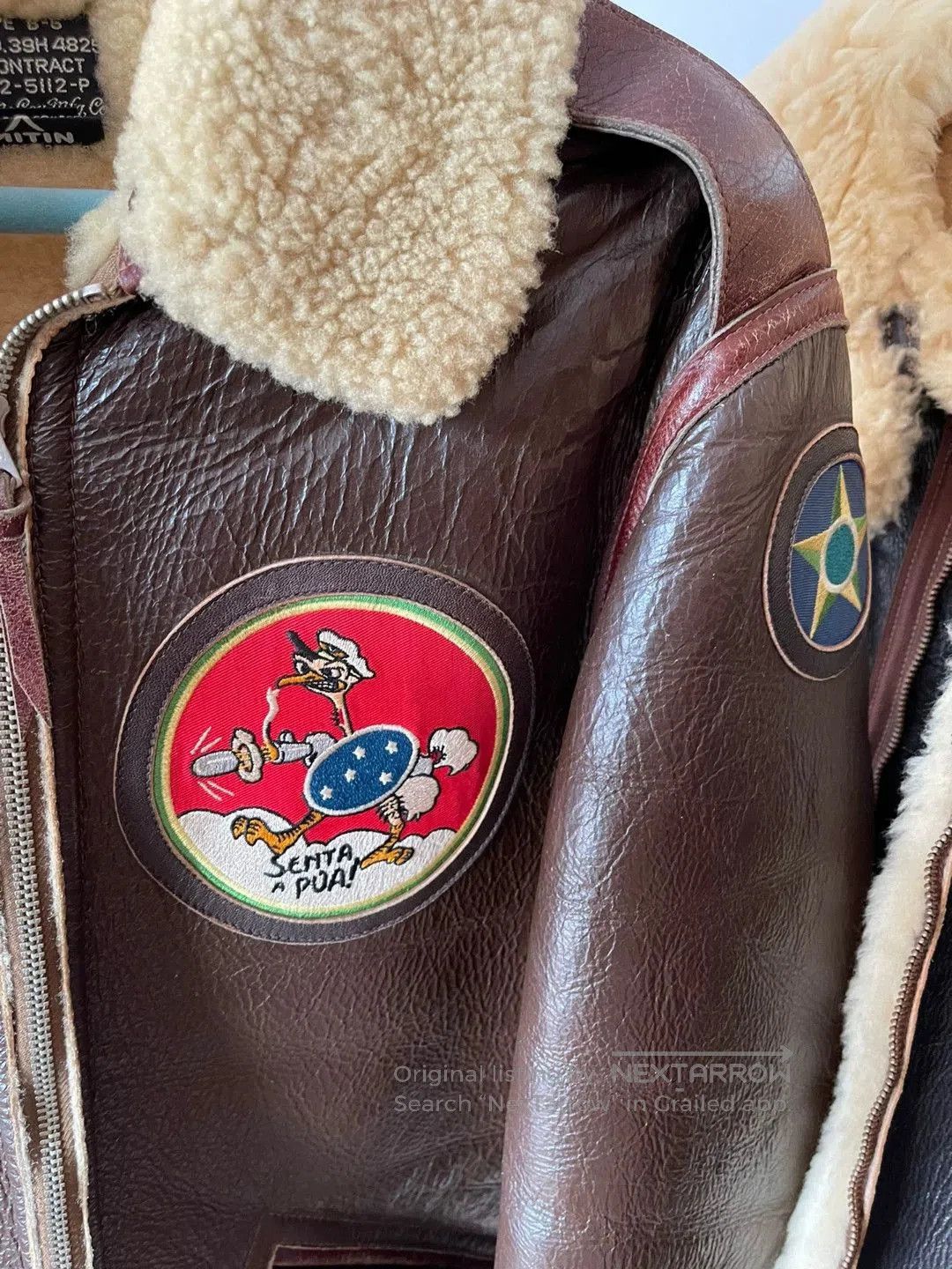 The Real McCoy's real mccoys b-6 flight jacket with embroidery. Size US M / EU 48-50 / 2 - 5 Thumbnail