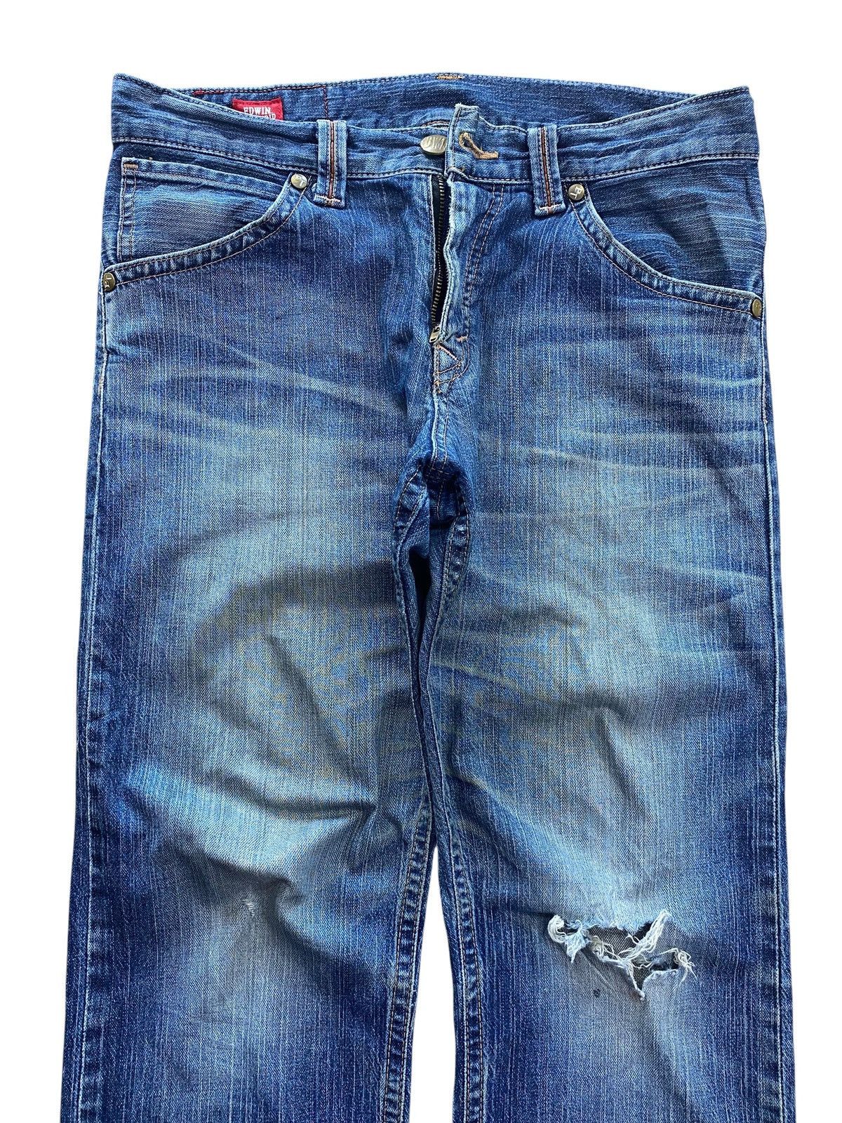 Edwin Edwin Blue Trip Whiskers Rippe Style Loose Jeans Size US 33 - 2 Thumbnail