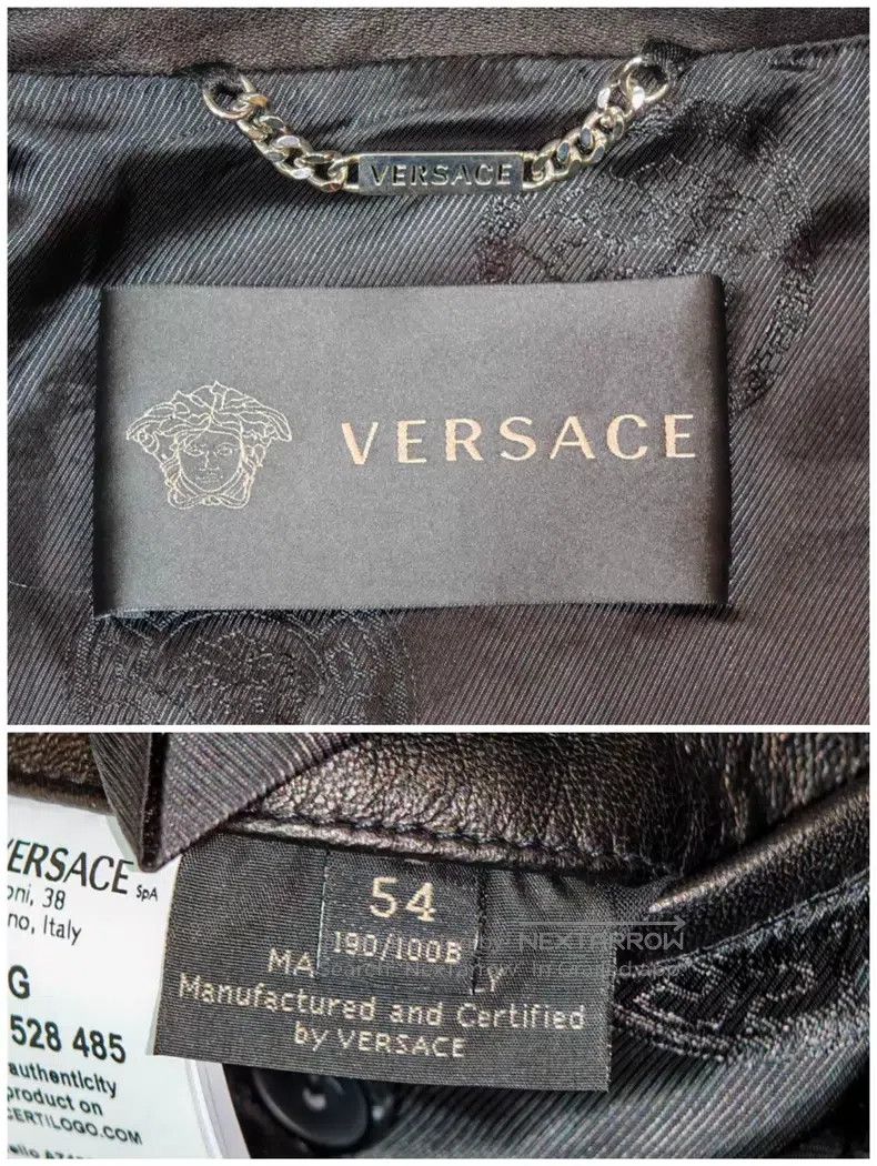 Versace Versace Men's motorcycle leather jacket Size US XXL / EU 58 / 5 - 5 Thumbnail