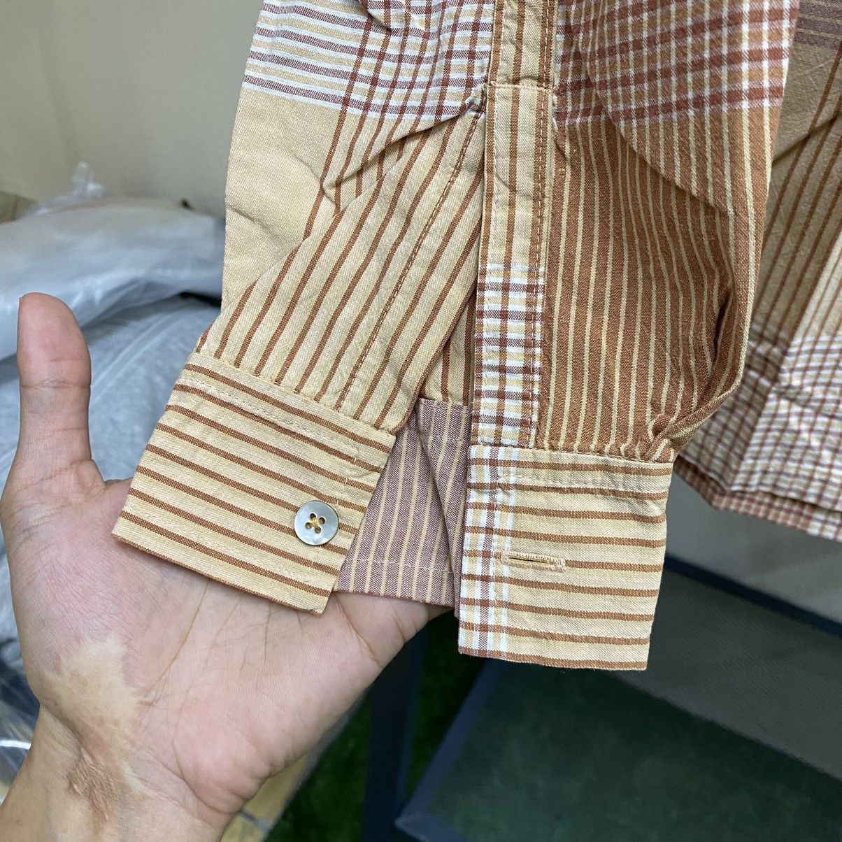 Hai Sporting Gear HAI SPORTING GEAR BY ISSEY MIYAKE CHECKED BUTTON SHIRT Size US M / EU 48-50 / 2 - 7 Thumbnail