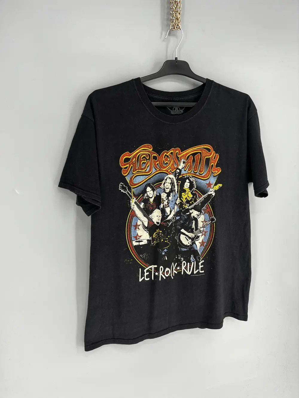 Band Tees Y2K Vintage Aerosmith World Tour T-Shirt Band Rock Streetwea Size US L / EU 52-54 / 3 - 2 Thumbnail