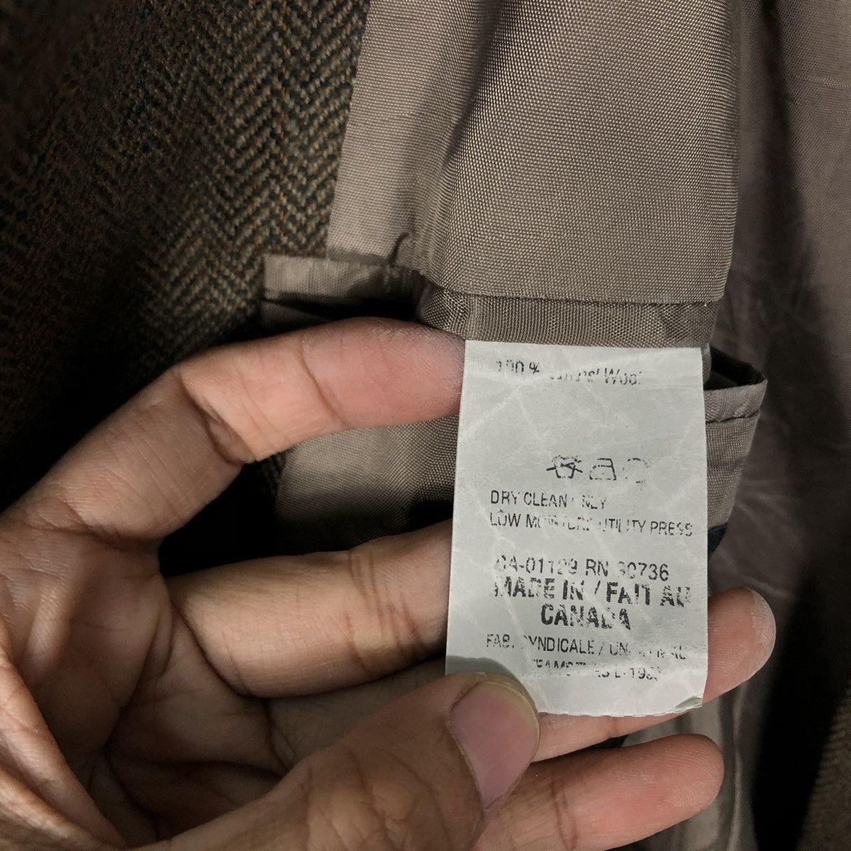 Ralph Lauren 🔥Herringbone Wool Double Breast Coats Ralph Lauren Size US M / EU 48-50 / 2 - 16 Thumbnail