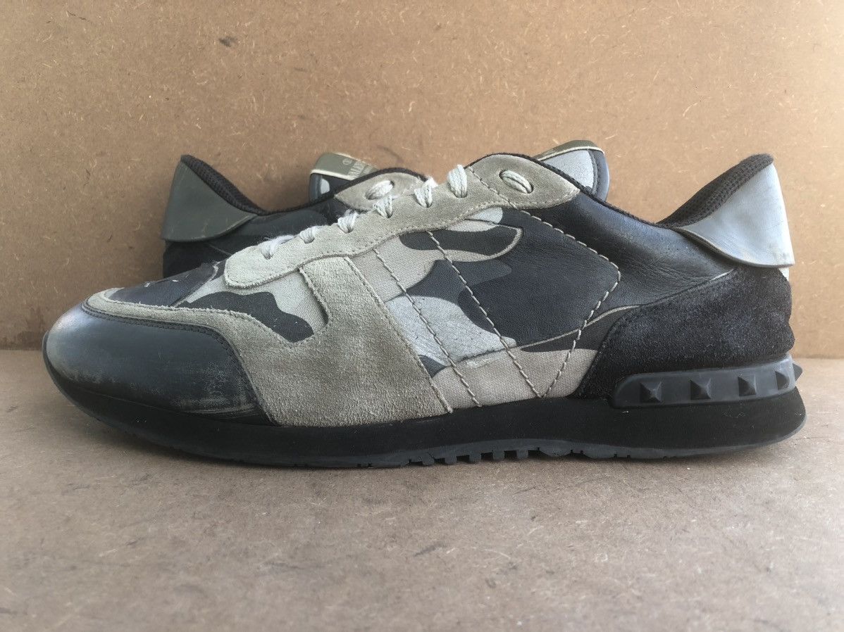 Valentino Valentino Garavani Grey Leather Men’s Sneakers Size 45 Size US 11 / EU 44 - 8 Thumbnail