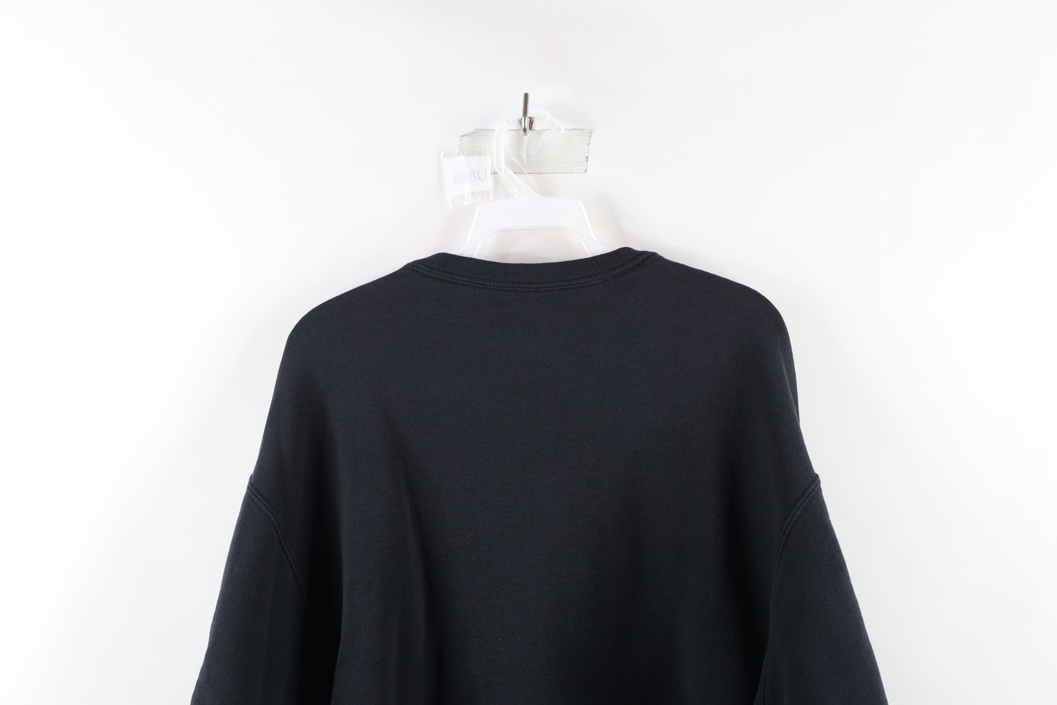 Russell Athletic × Vintage Vintage 90s Russell Athletic Blank Crewneck Sweatshirt Black Size US XL / EU 56 / 4 - 10 Thumbnail