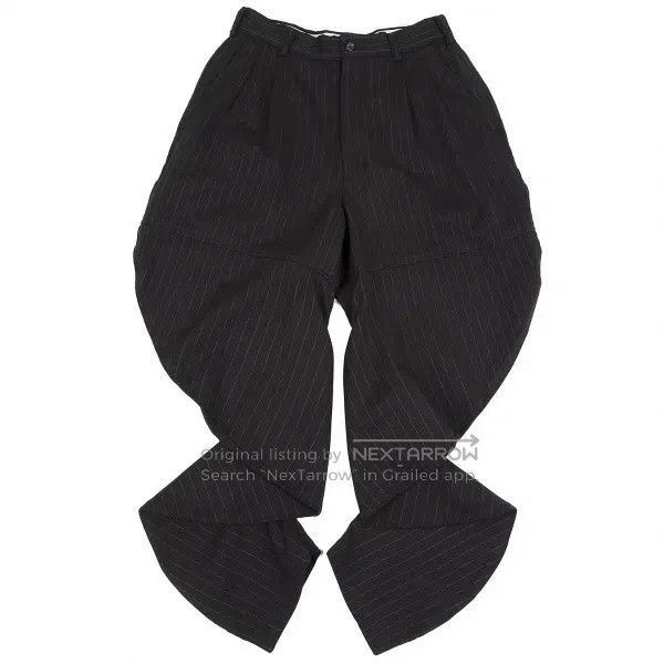 Other Comme Des Garcons size XS Black retro striped deformed pan Size 23" - 1 Thumbnail
