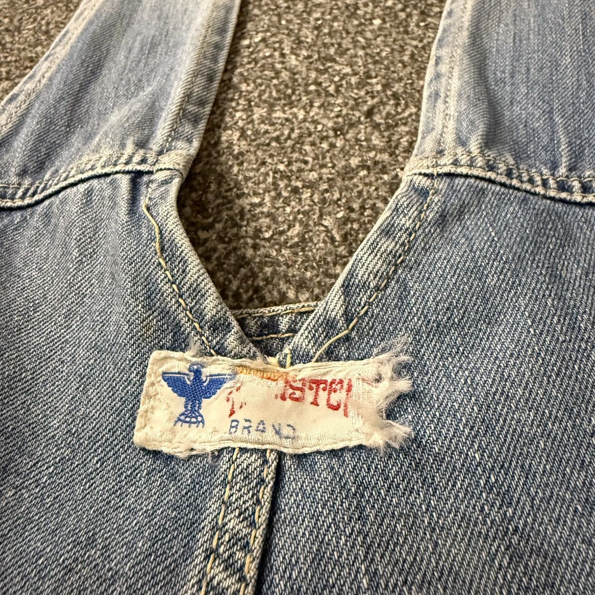 Japanese Brand Rare Vintage 70s Overall Houston Carpenter Washed Denim Size US 32 / EU 48 - 13 Thumbnail