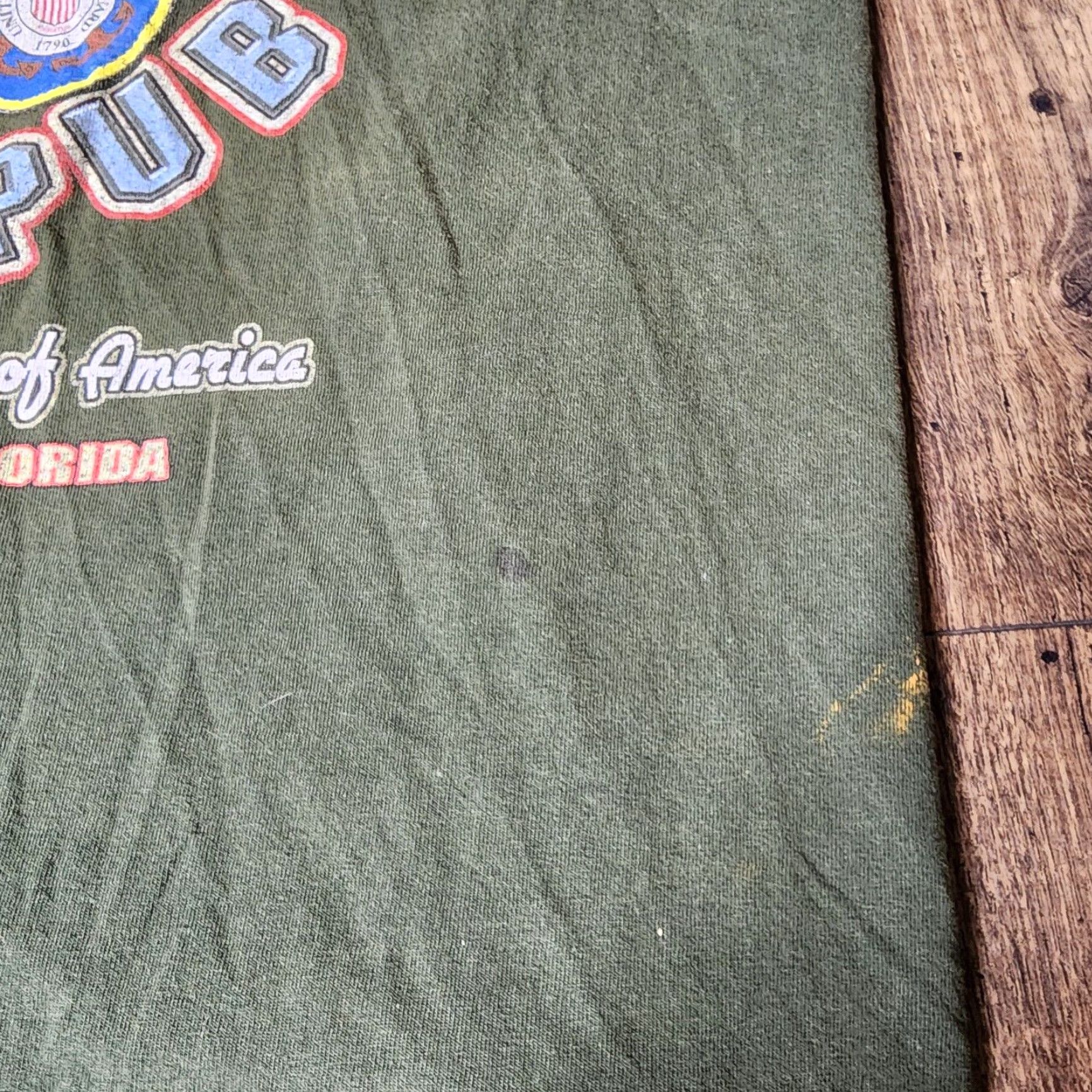 Gildan Gildan T-Shirt Mens L Retro Green Florida Pensacola McGuire's Irish Pub Distressed Short Sleeve Crew Neck Size US L / EU 52-54 / 3 - 4 Thumbnail