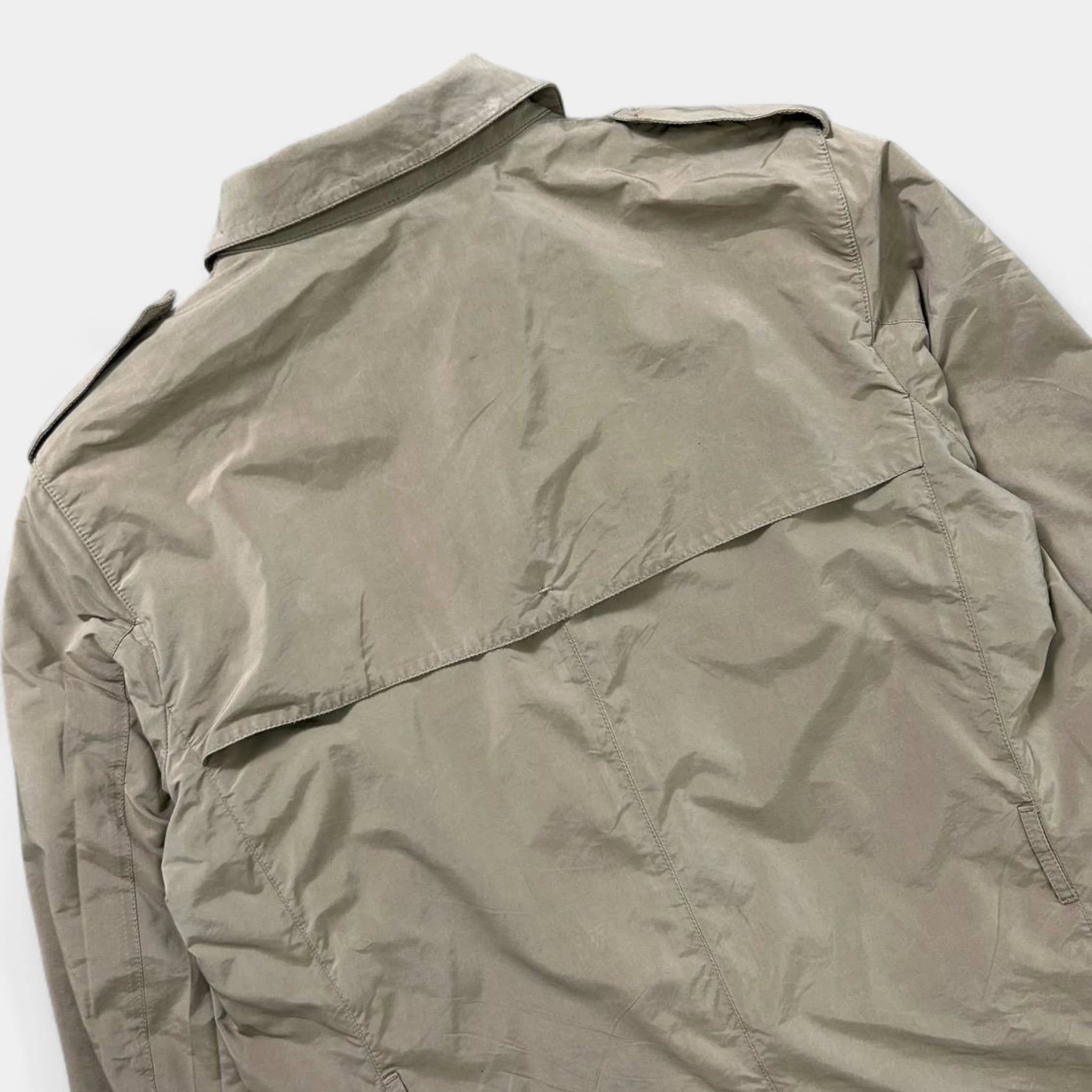 Prada Prada Beige Light Nylon Trench Jacket Size US L / EU 52-54 / 3 - 6 Thumbnail