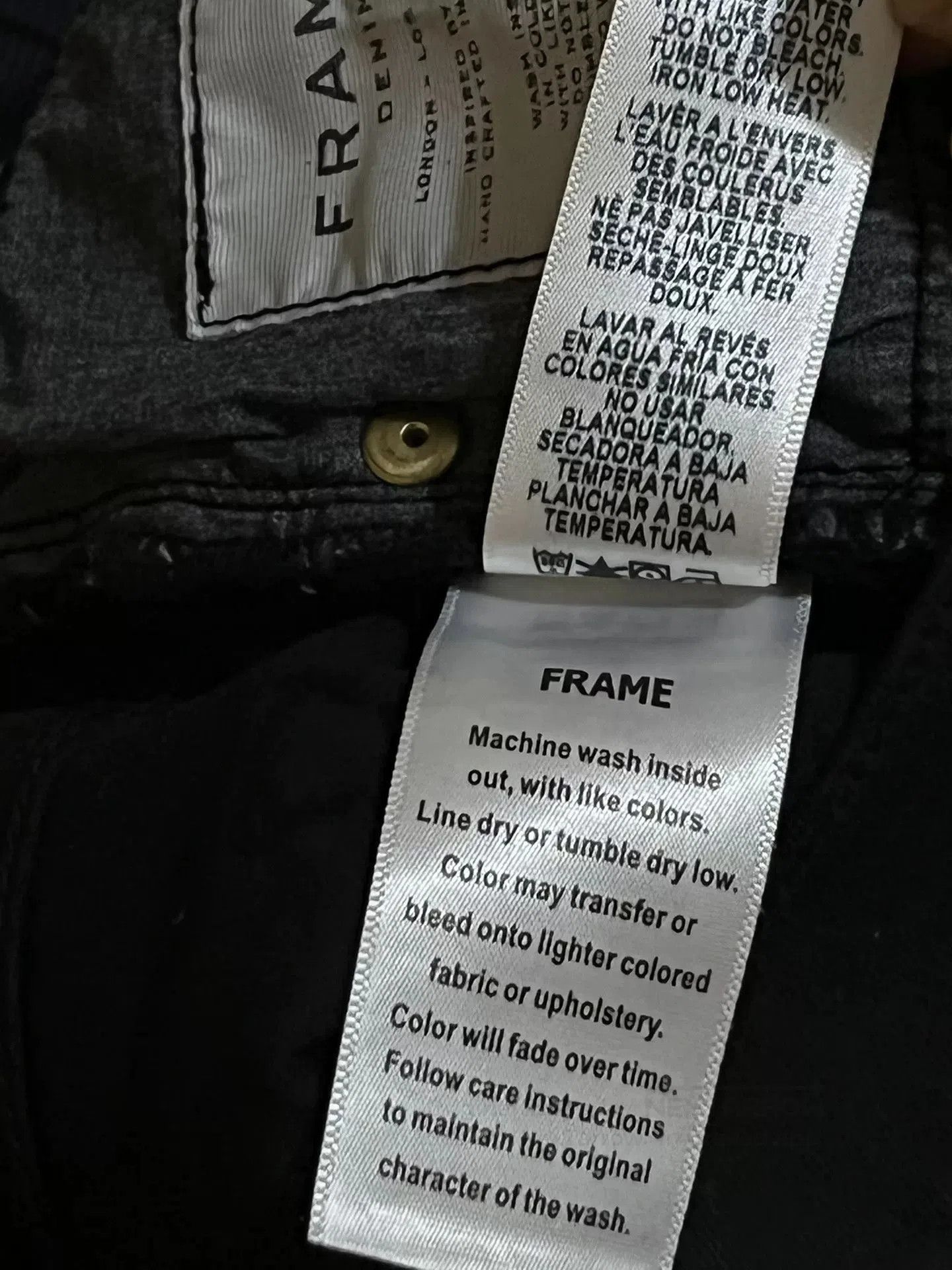 Frame FRAME Black Ripped Slim Jeans. Size 28" / US 6 / IT 42 - 7 Thumbnail