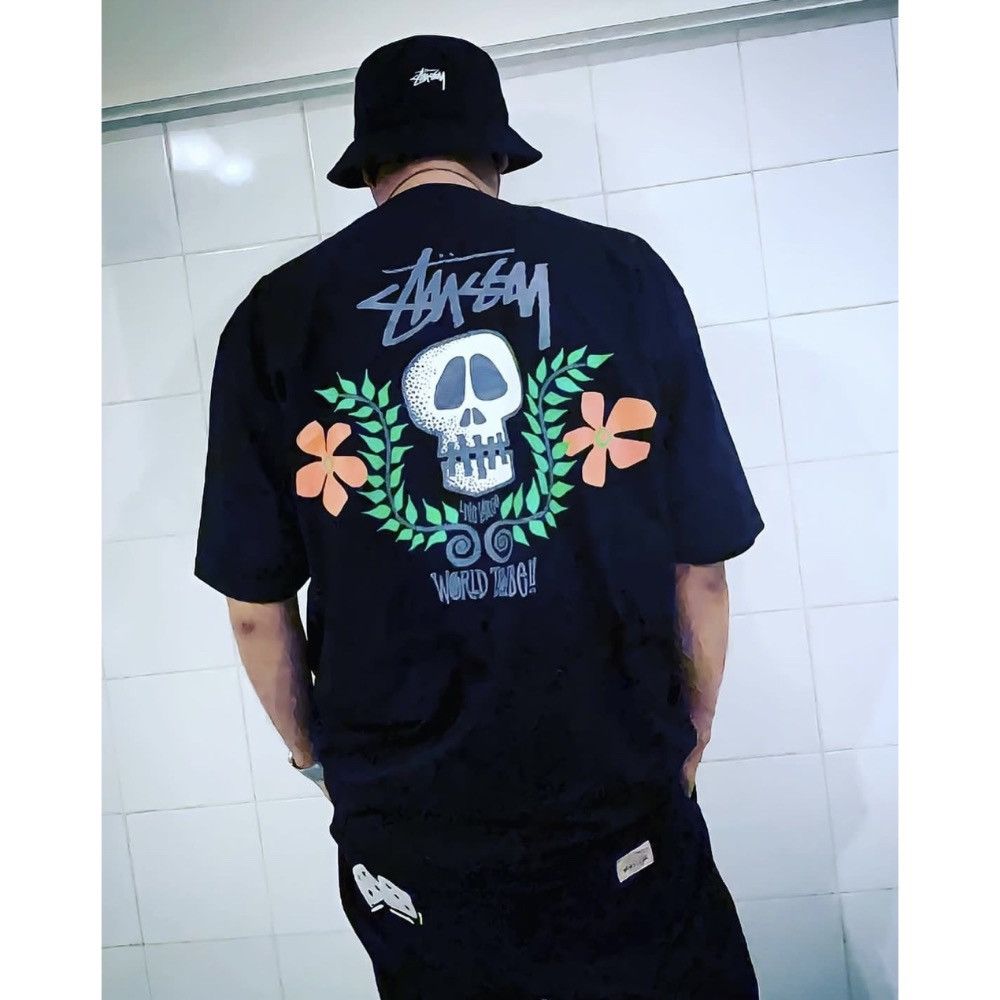 Stussy ‼️RARE‼️VINTAGE 90S STUSSY LINE LARGE WORLD TRIBE TSHIRT TEE🔥 Size US M / EU 48-50 / 2 - 16 Thumbnail