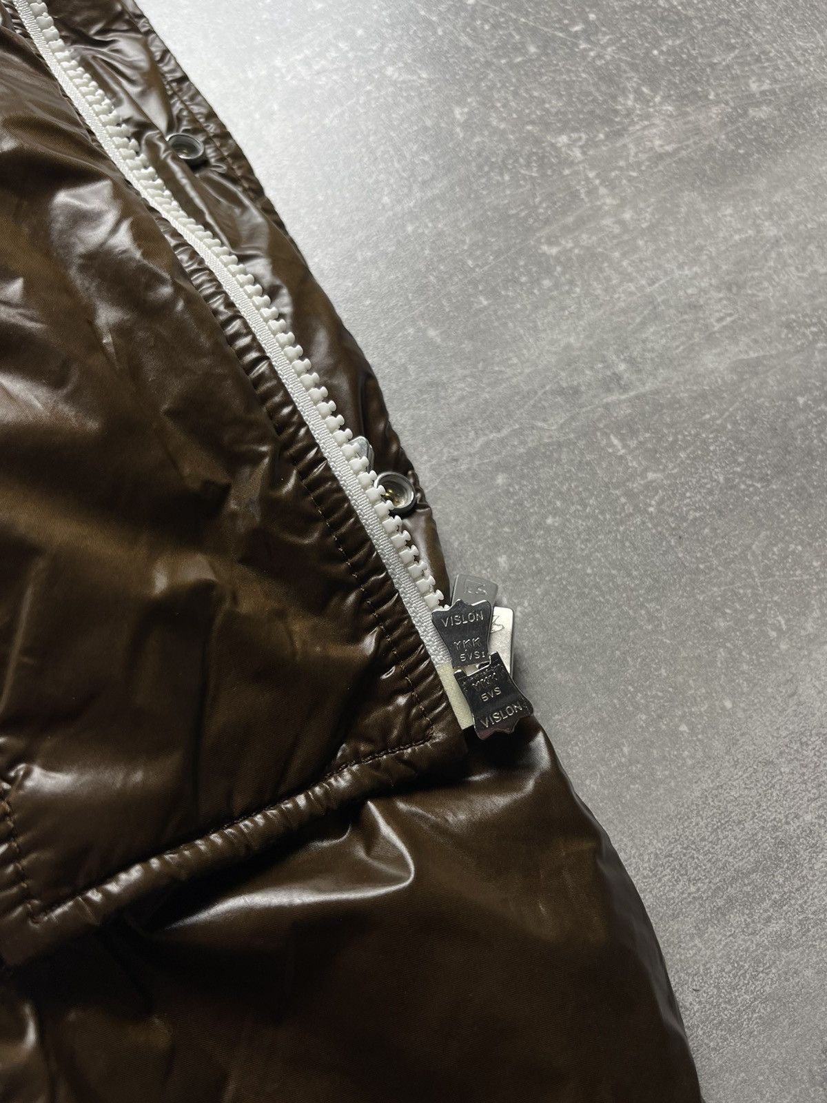Montecore Montecore Dolomiti Down Puffer Jacket Brown Glossy Fur Hood Size US L / EU 52-54 / 3 - 18 Thumbnail