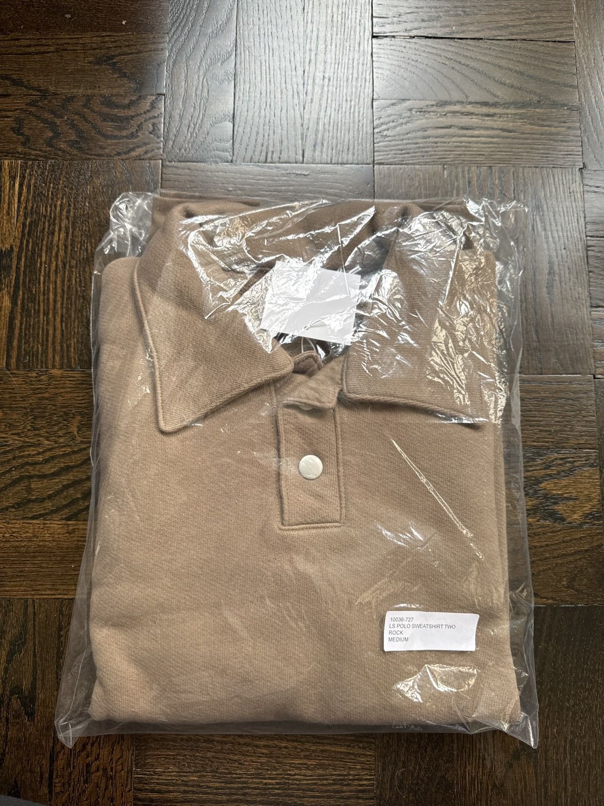 image of Paa Long sleeve Polo Sweatshirt in Brown, Men's (Size Medium)