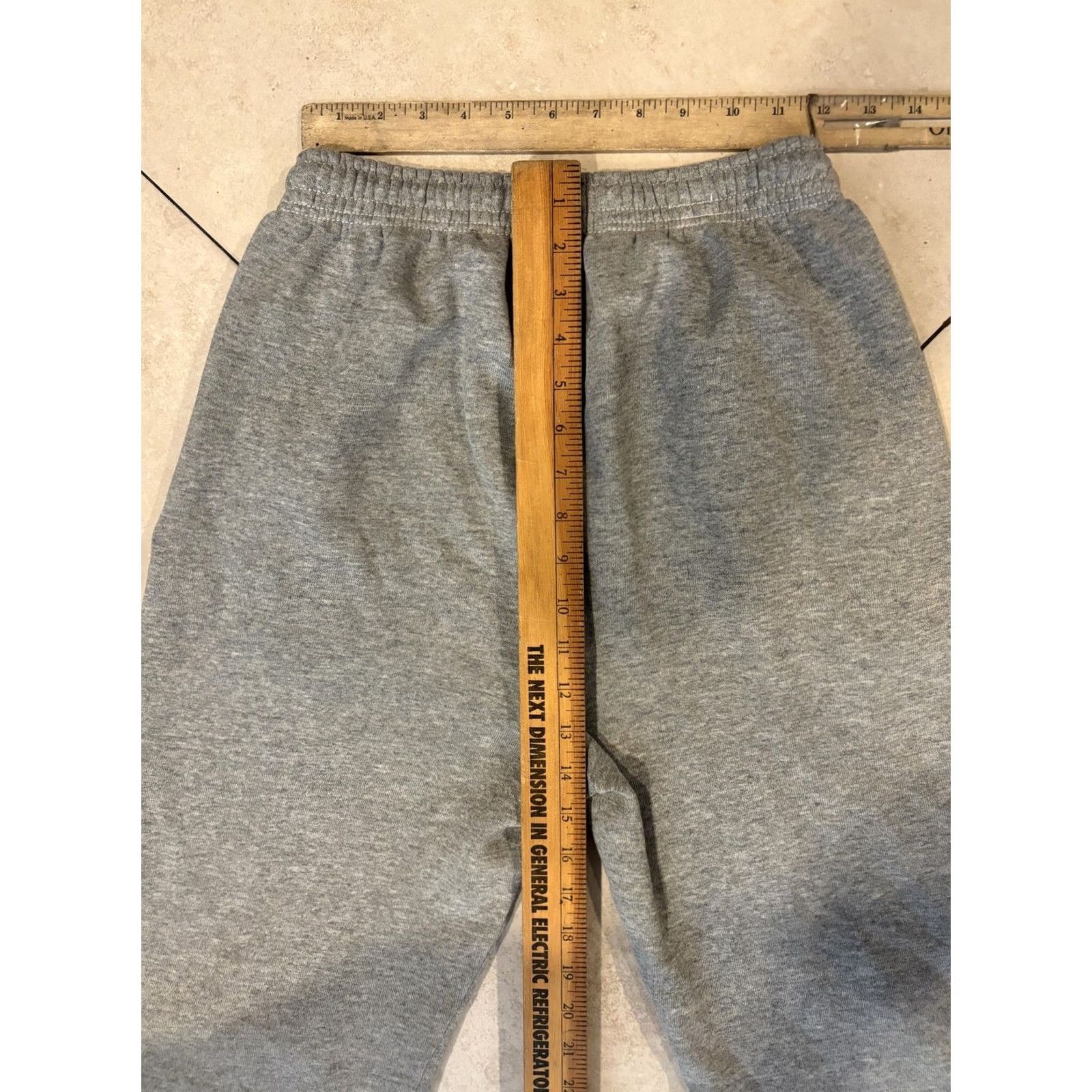Wilson Wilson Pants Sweatpants Mens Medium Gray Fleece Elastic Waist Pockets Logo Size US 31 - 5 Thumbnail