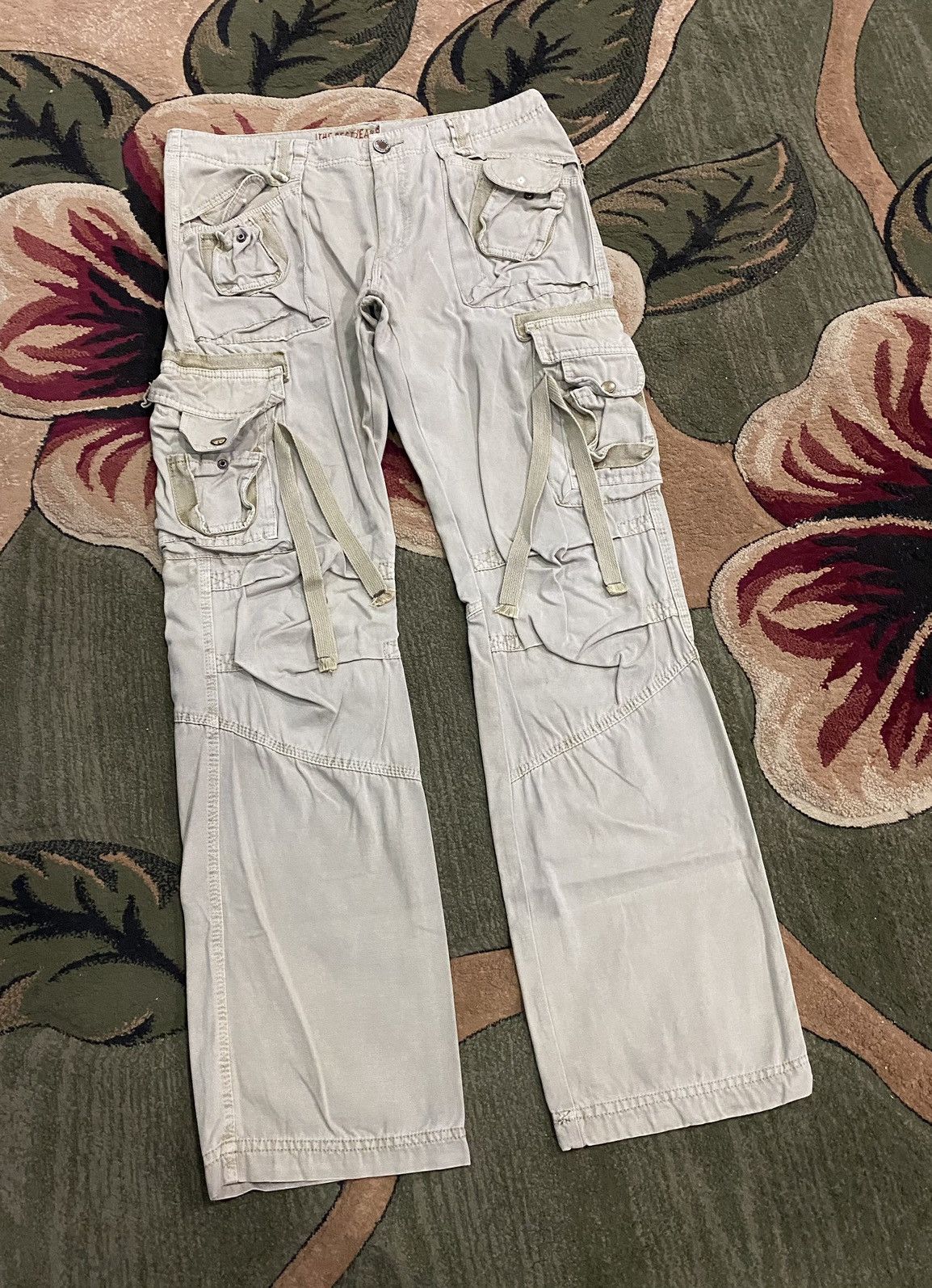 General Research × Japanese Brand MULTI POCKET PARACHUTE BONDAGE FADED CARGO PANTS Size US 34 / EU 50 - 5 Thumbnail