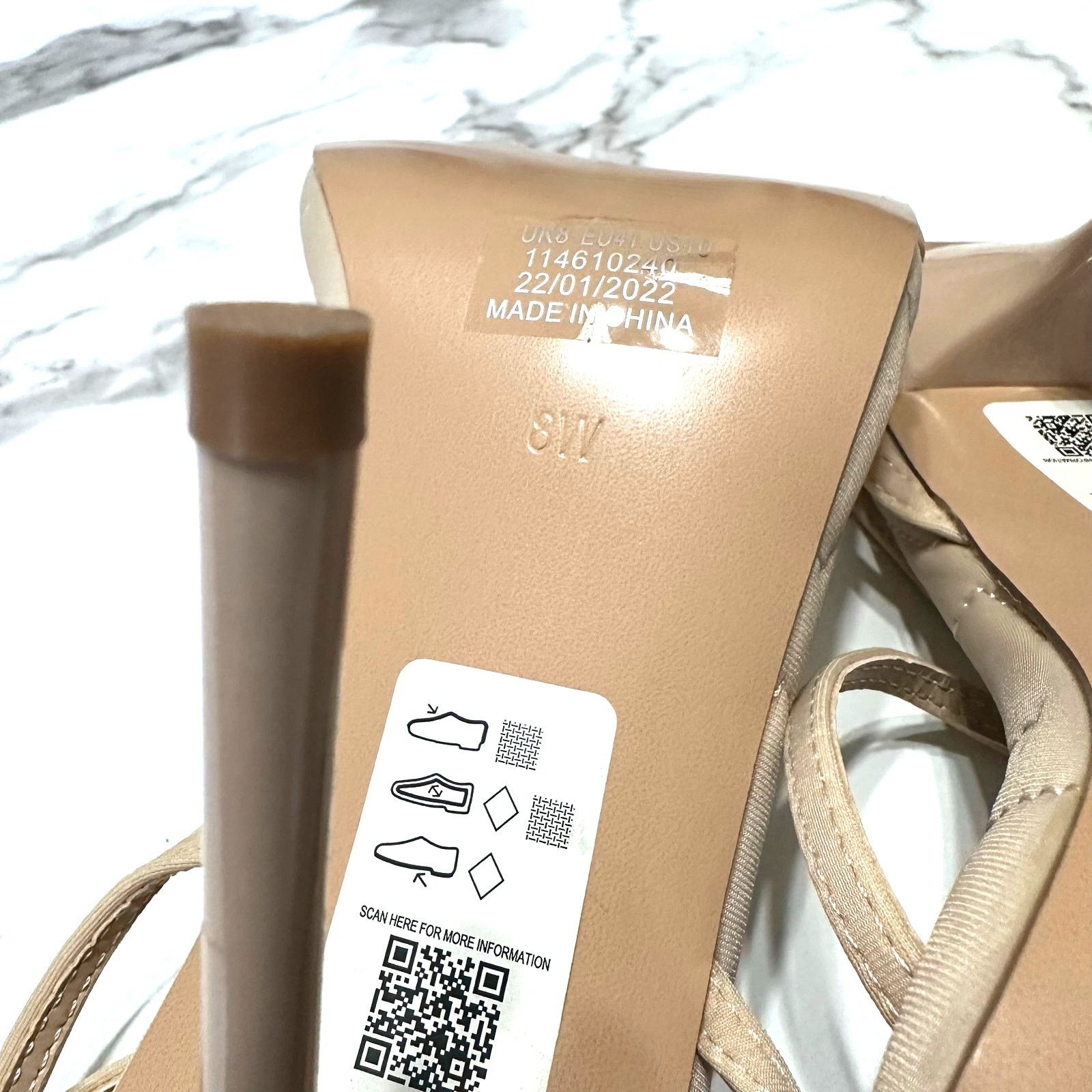 Topshop NEW Topshop Ankle Strap Square Toe Stiletto Heels Size 8W Size US 8 / IT 38 - 8 Thumbnail