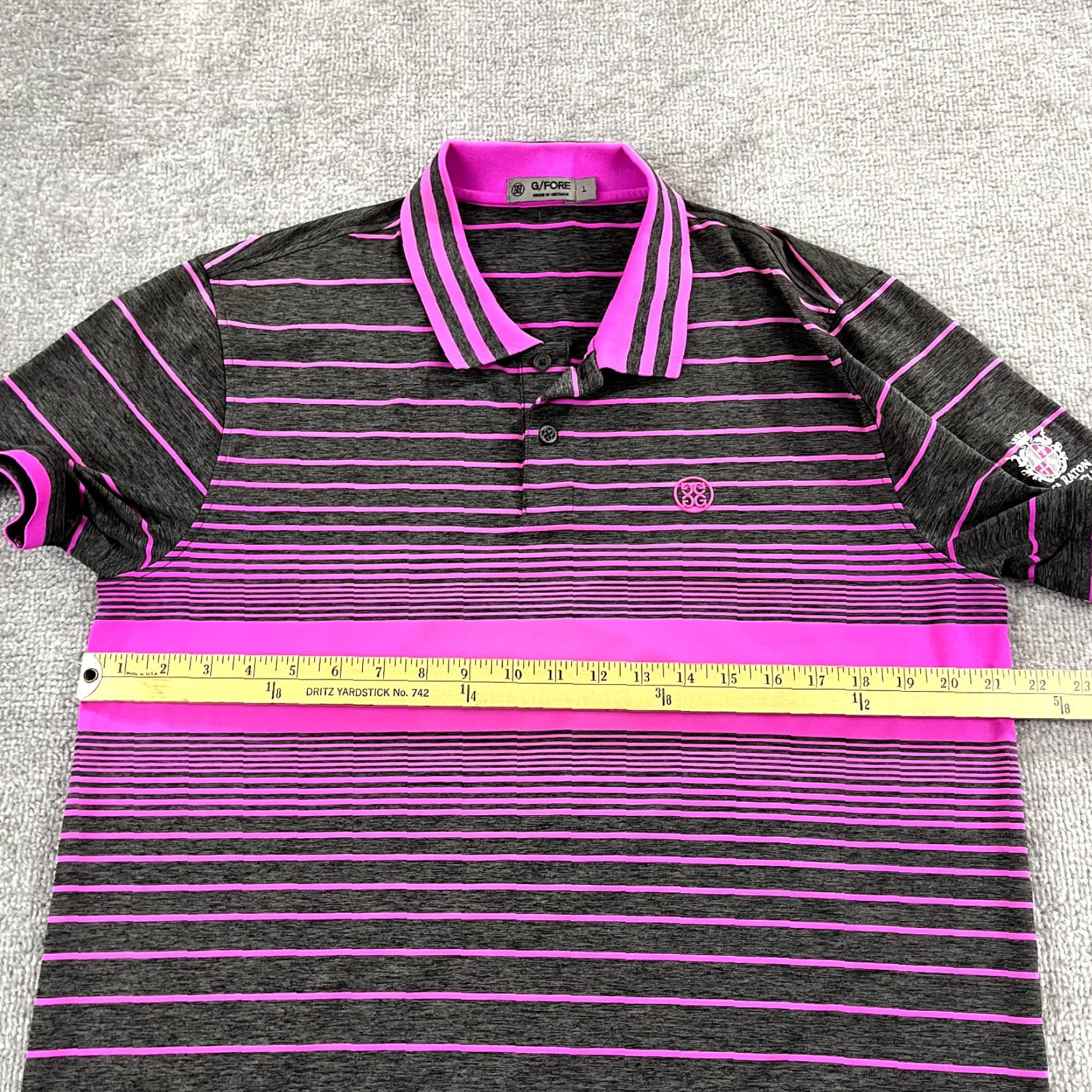 G/FORE G/FORE Polo Shirt Mens L Multicolor Stripe Golf Classic Sports Mens Size US L / EU 52-54 / 3 - 7 Thumbnail