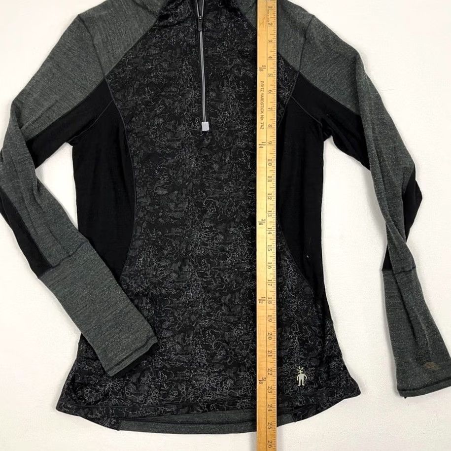 Smartwool SmartWool PhD Merino Wool Pullover Womens M Gray Hiking Base Layer Sweater 1/4 Size M / US 6-8 / IT 42-44 - 7 Thumbnail