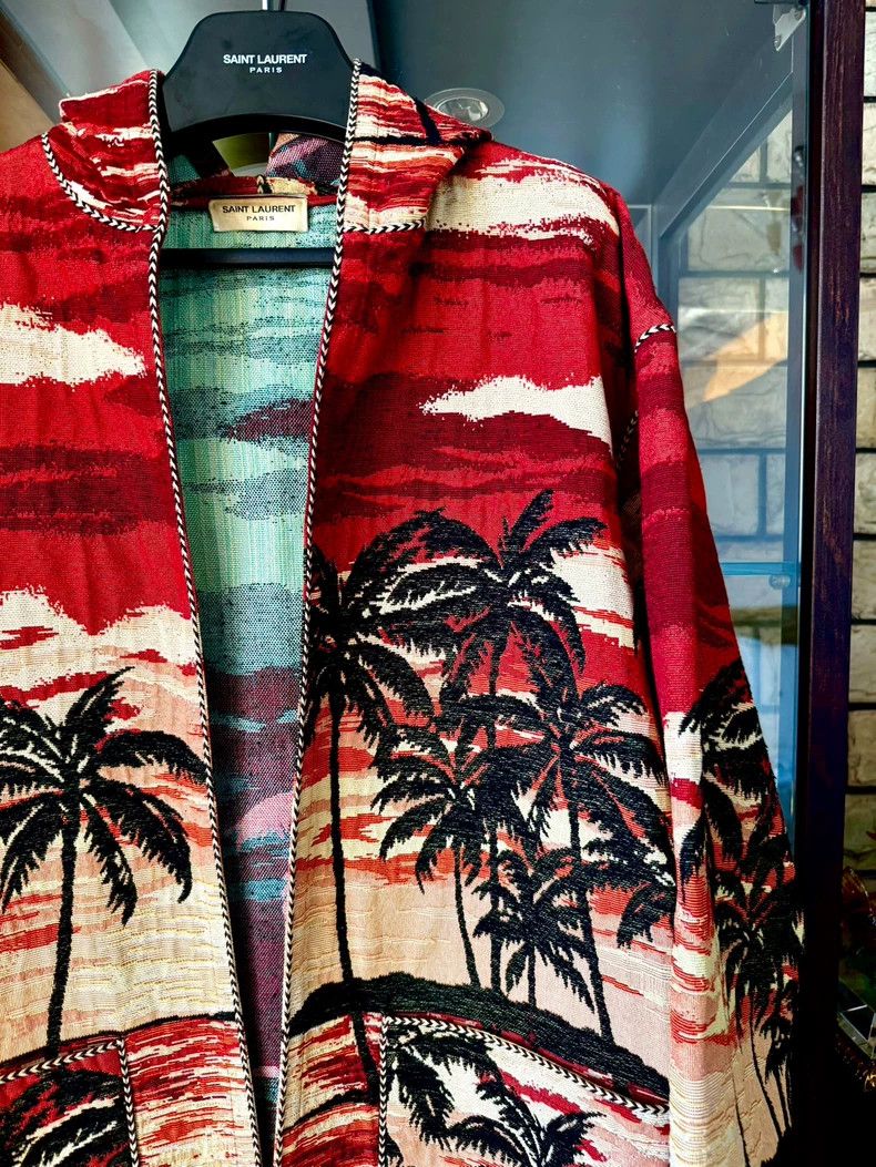 Yves Saint Laurent Saint Laurent 16 SS coconut tree Cape jacket 2502-Nextarro Size US L / EU 52-54 / 3 - 2 Thumbnail