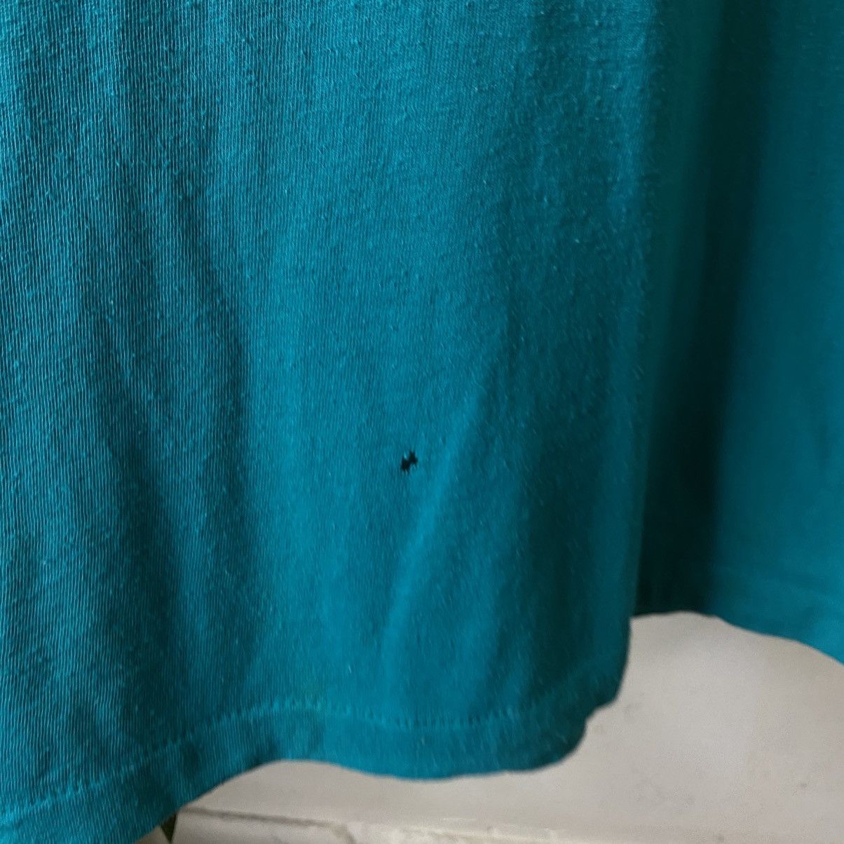 Vintage Vintage 1980s Single Pocket Turquoise Blank Tank Top Size US S / EU 44-46 / 1 - 4 Thumbnail
