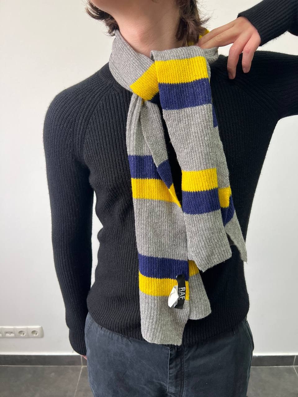 Raf Simons RAF Simons Scarf With Horizontal Stripes Size ONE SIZE - 2 Thumbnail