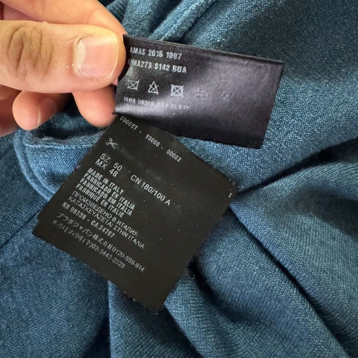 Prada Prada Wool Sweatshirt Size US M / EU 48-50 / 2 - 7 Thumbnail