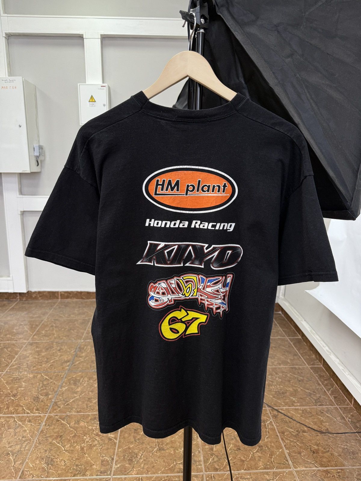 Honda 🇬🇧 Vintage Honda HM Plant Kiyo T-Shirt British Superbike K1yo Size US XL / EU 56 / 4 - 2 Thumbnail