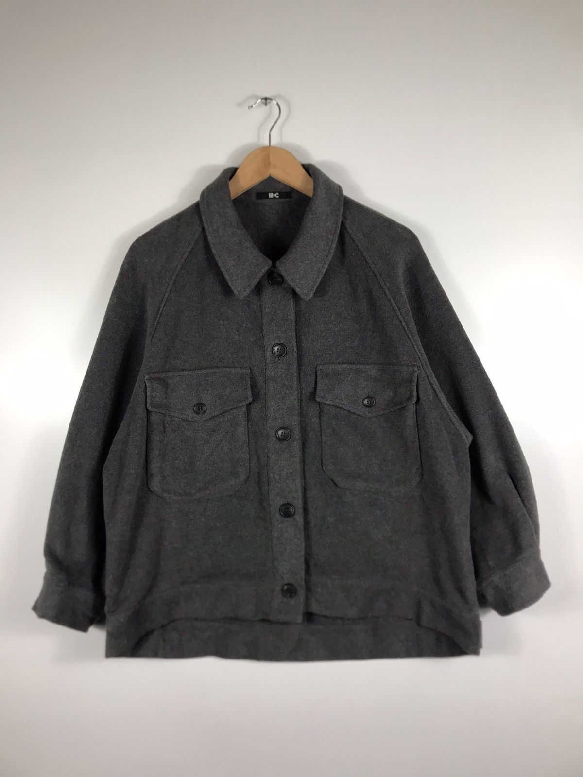 Japanese Brand × Uniqlo 🔥Uniqlo:C Winter Wool Button Chore Style Jacket Size US L / EU 52-54 / 3 - 1 Thumbnail