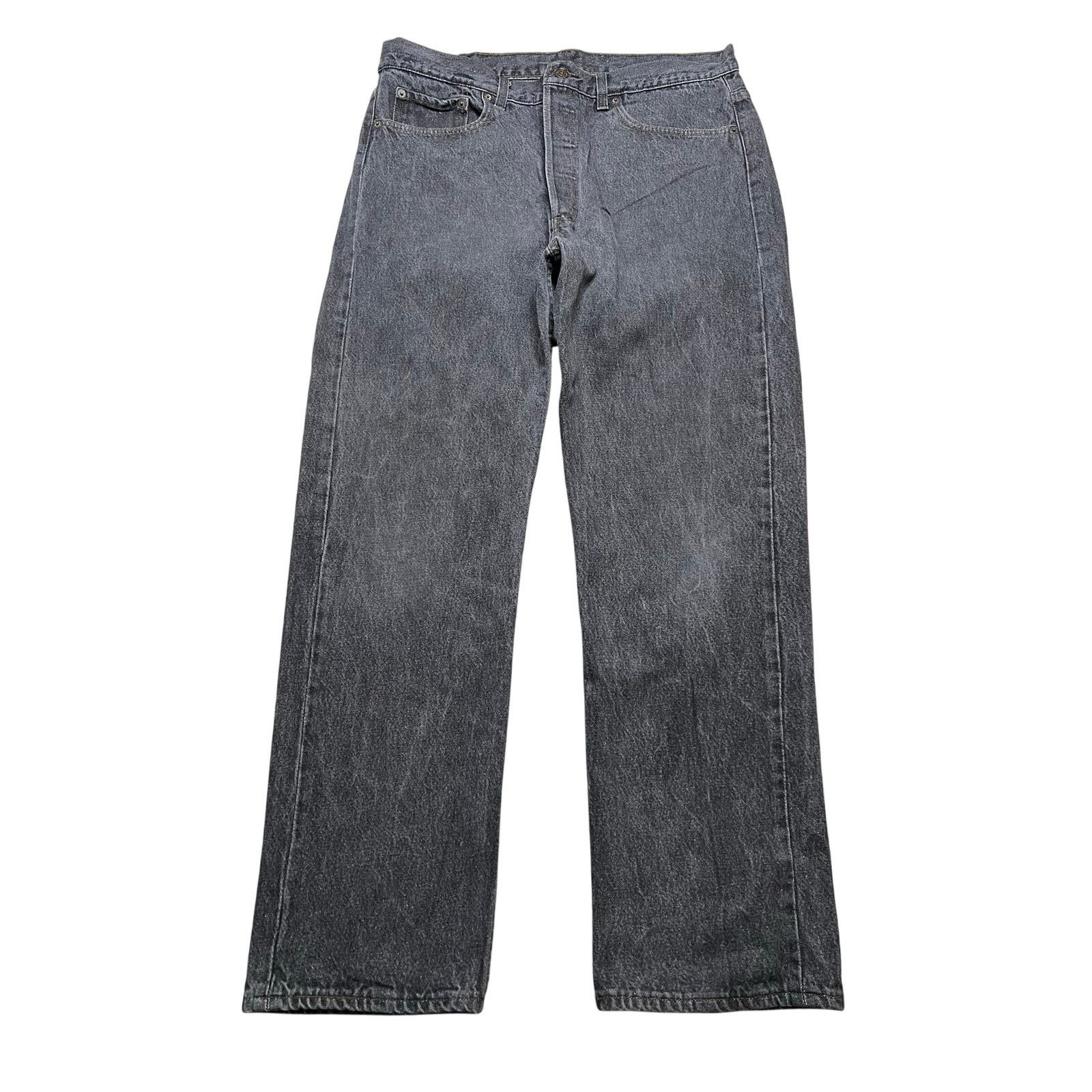 Levi's Vintage Levi's 501 Black / Gray Denim Jeans Men's 38x30 90s Size US 38 / EU 54 - 1 Thumbnail