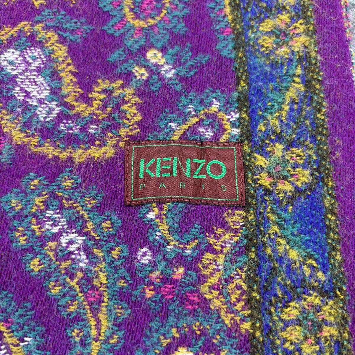 Kenzo × Vintage Kenzo Scarf # D774 # Muffler # Neckwear Size ONE SIZE - 2 Thumbnail