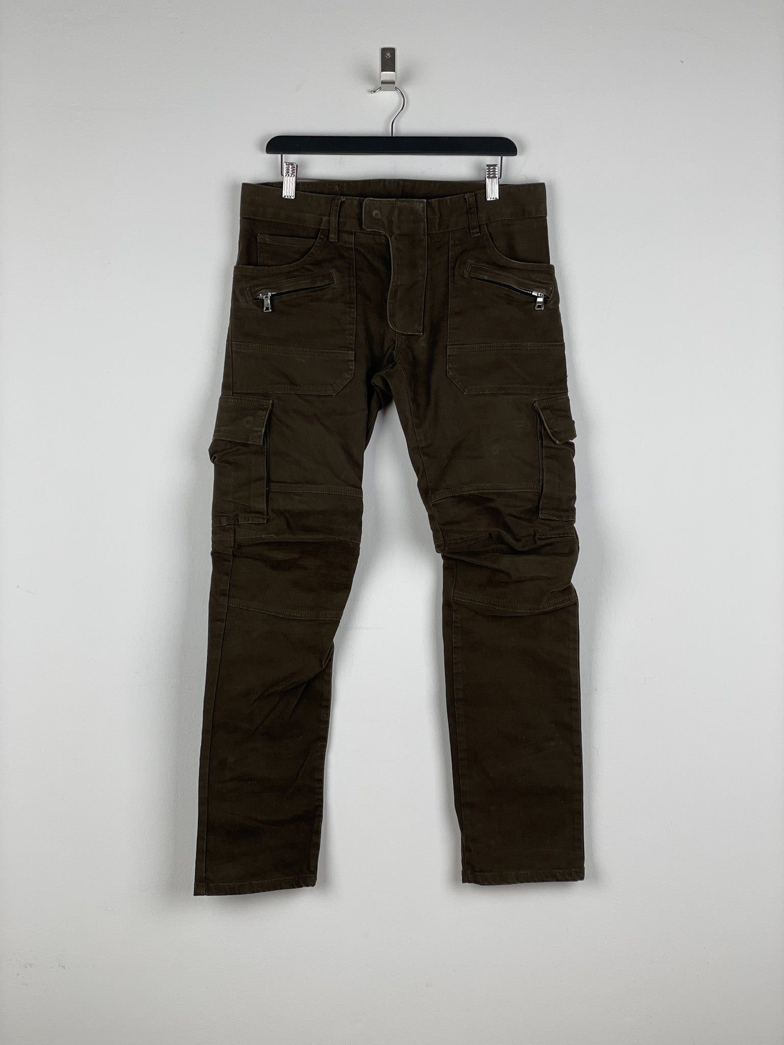 Balmain SS11 Decarnin Biker Cargo Pants Size US 32 / EU 48 - 1 Thumbnail