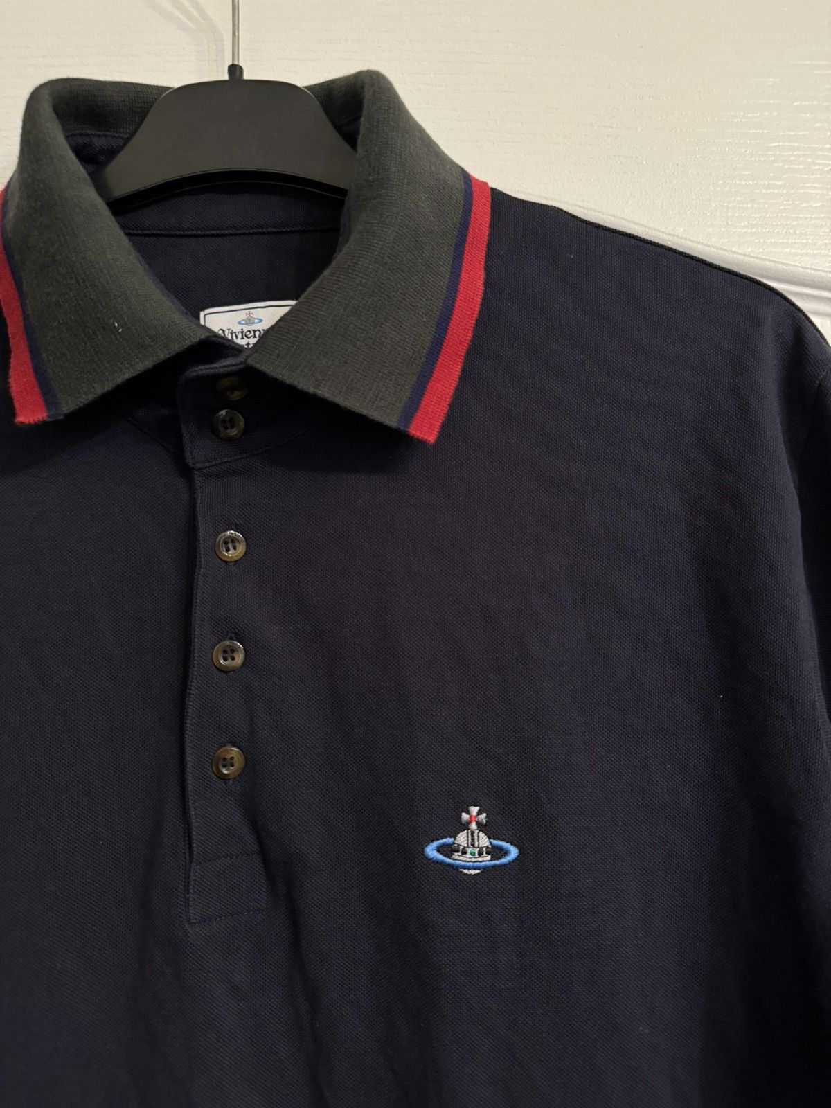 Vintage × Vivienne Westwood Vivienne Westwood Orbital 2 Krall Men’s Blue Embroidered Tee Size US XL / EU 56 / 4 - 7 Thumbnail