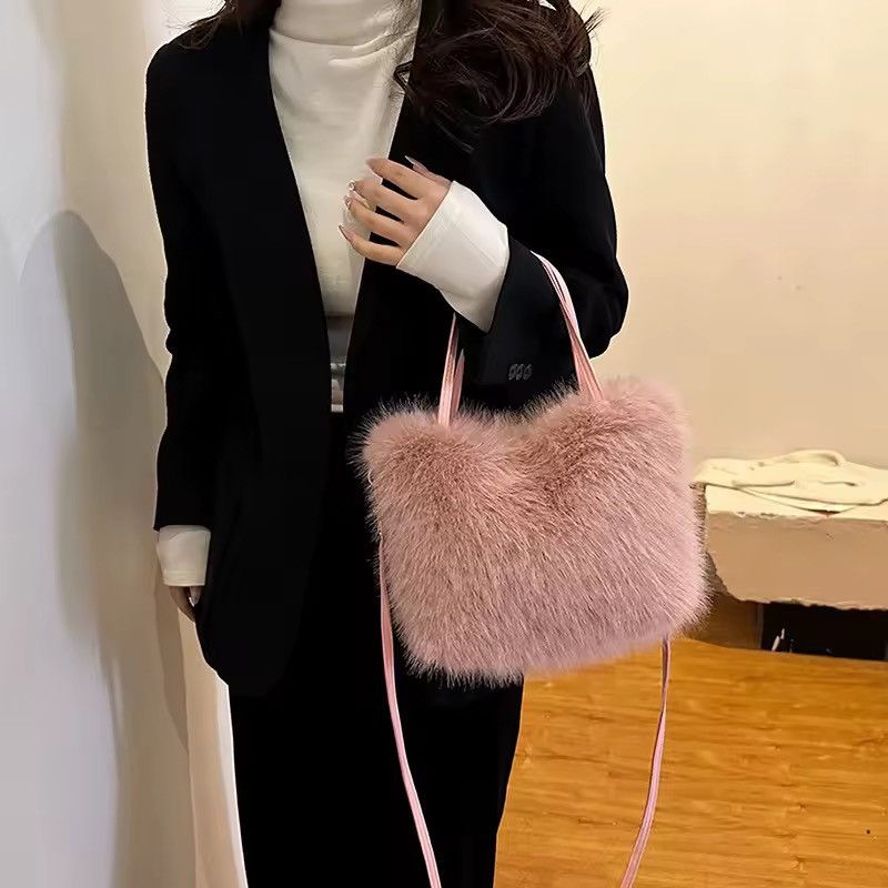 Other Streetwear Designer Faux Fur Fluffy Cartoon Crossbody Bag Size ONE SIZE - 2 Thumbnail